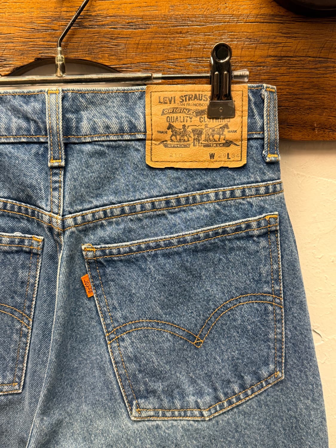 90s Levi's 210 Orange Tab Slim Straight  상품이미지3