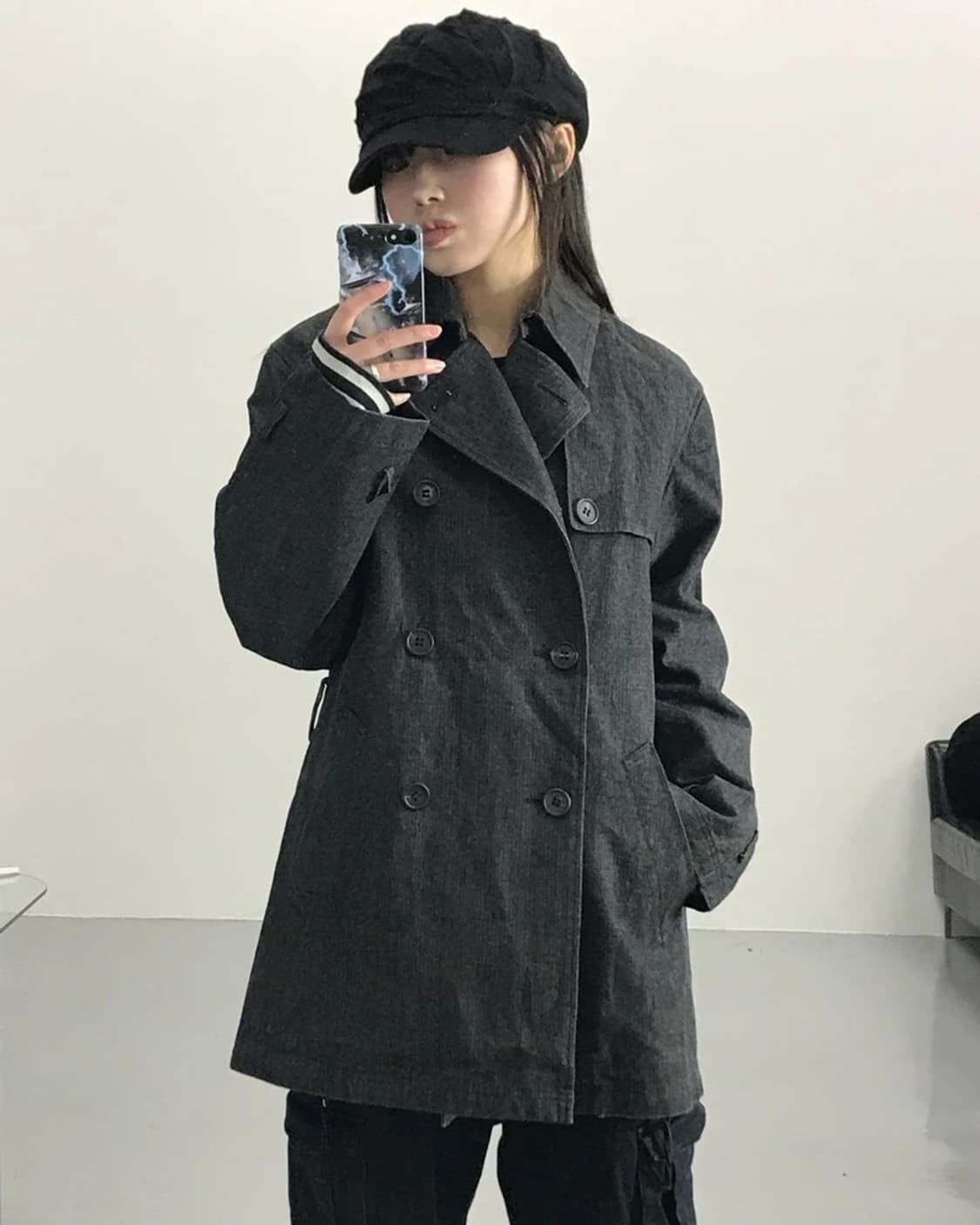 Japan Vintage Padded Pea Coat 상품이미지1