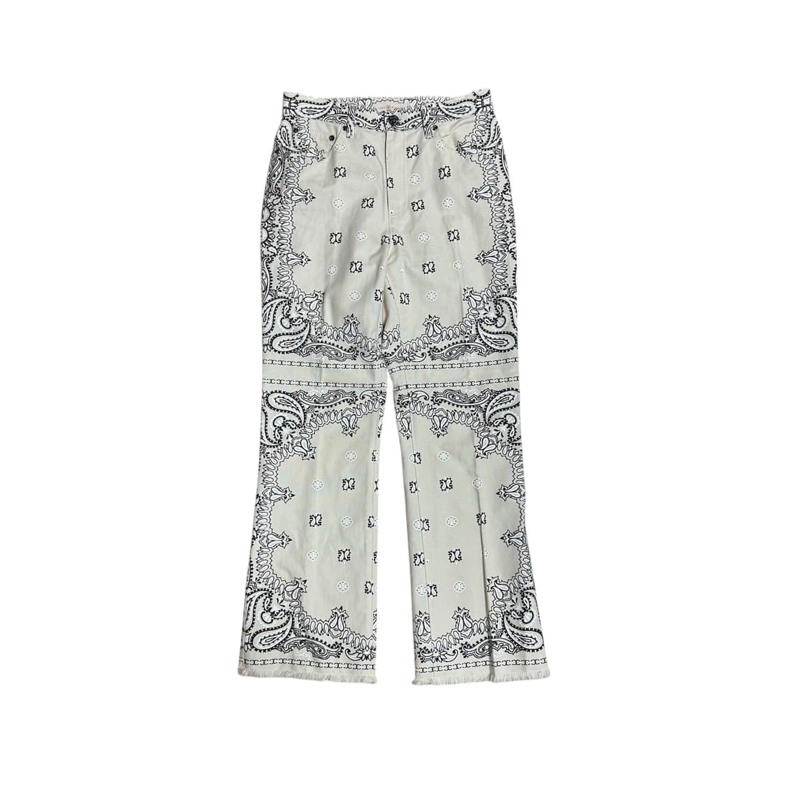 [27] 토리버치 페이즐리 자가드 부츠컷팬츠 상품이미지1