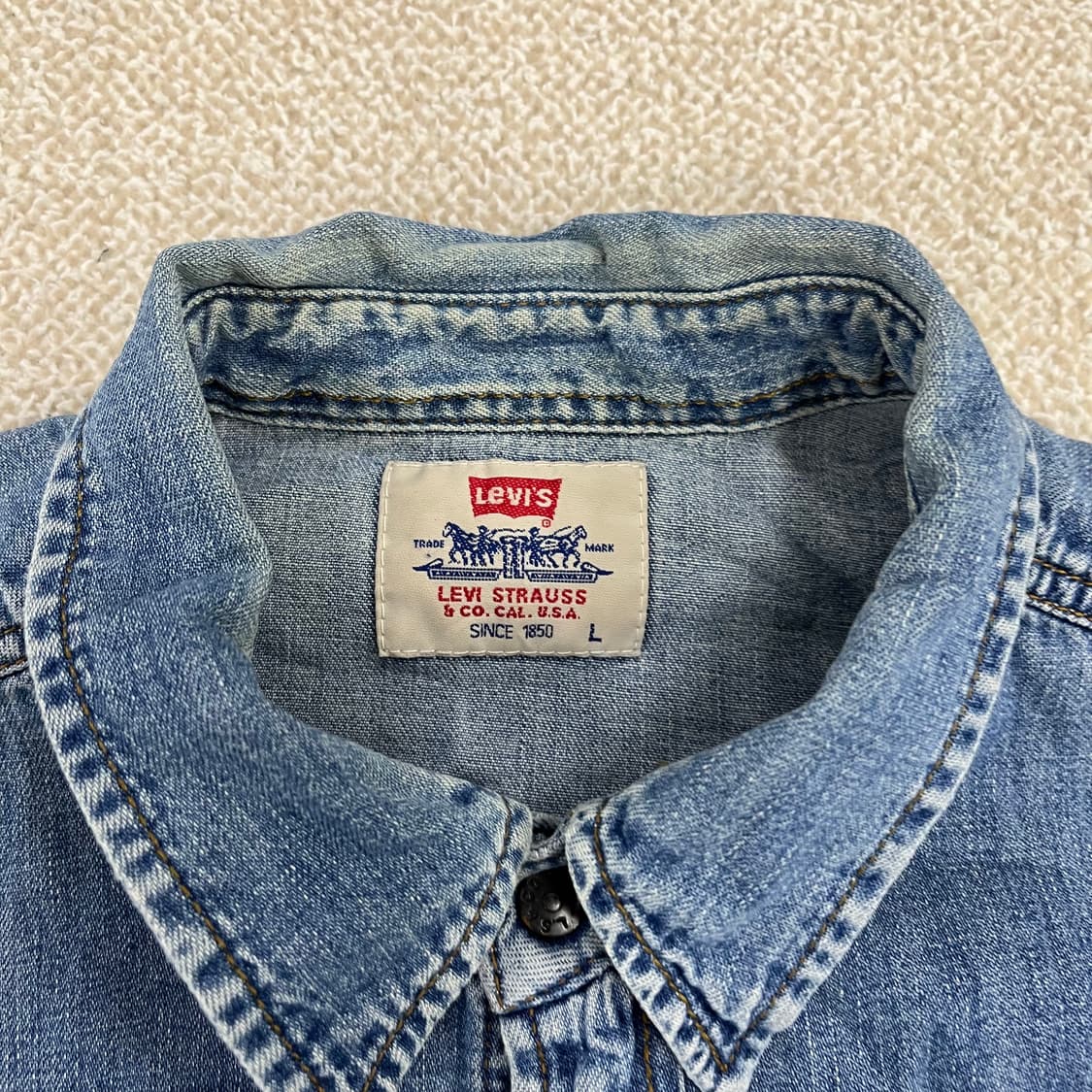 L 리바이스 빈티지 데님 웨스턴 남방 0210M 상품이미지2