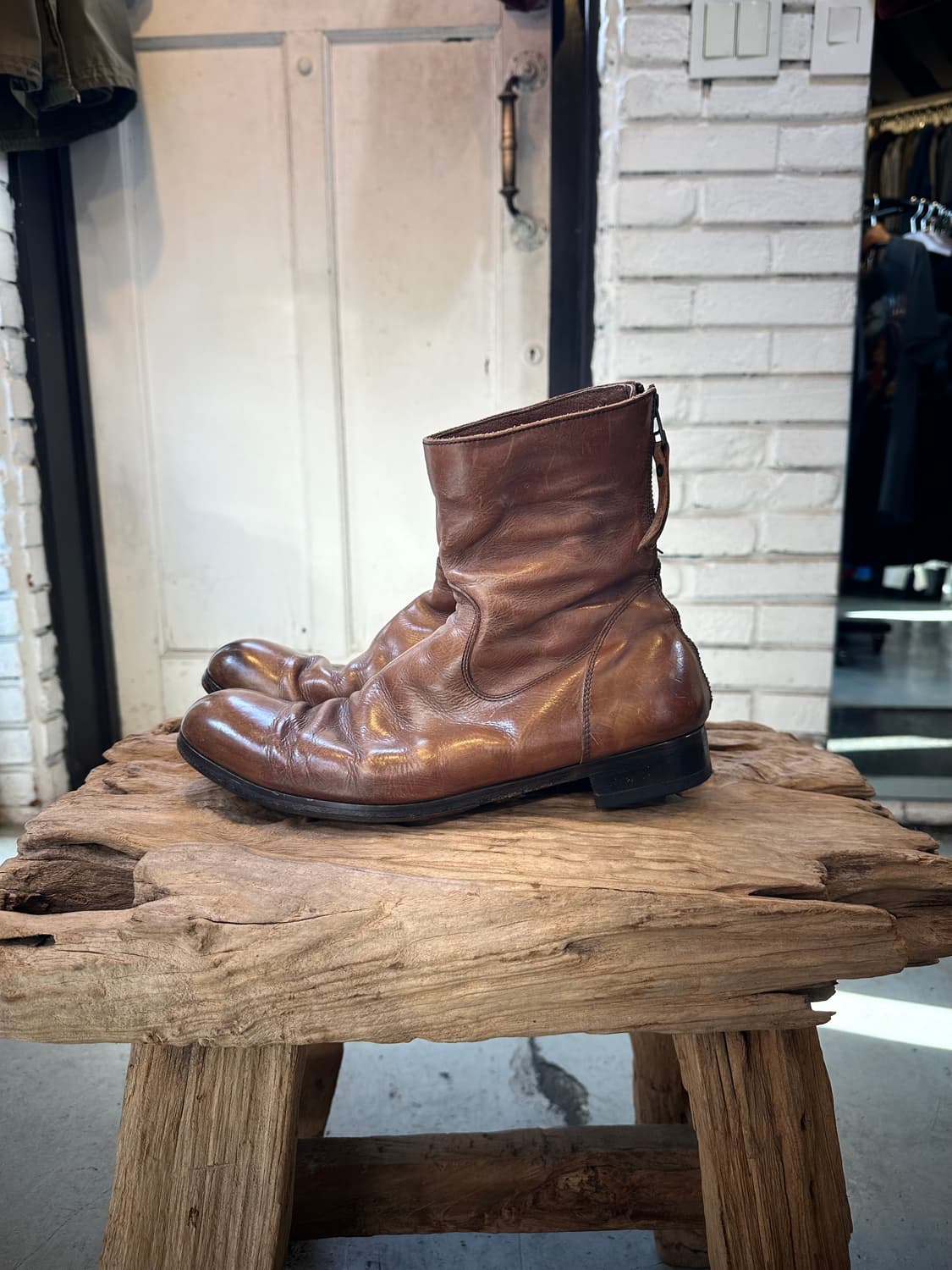 (41/260)Vero Cuoio 이태리 리얼 가죽 백지퍼 부츠 상품이미지1