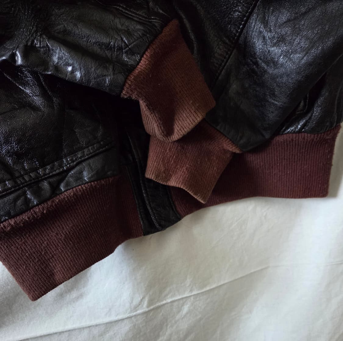 80s USA 빈티지 에디바우어 A2 레더 자켓 XL 상품이미지9