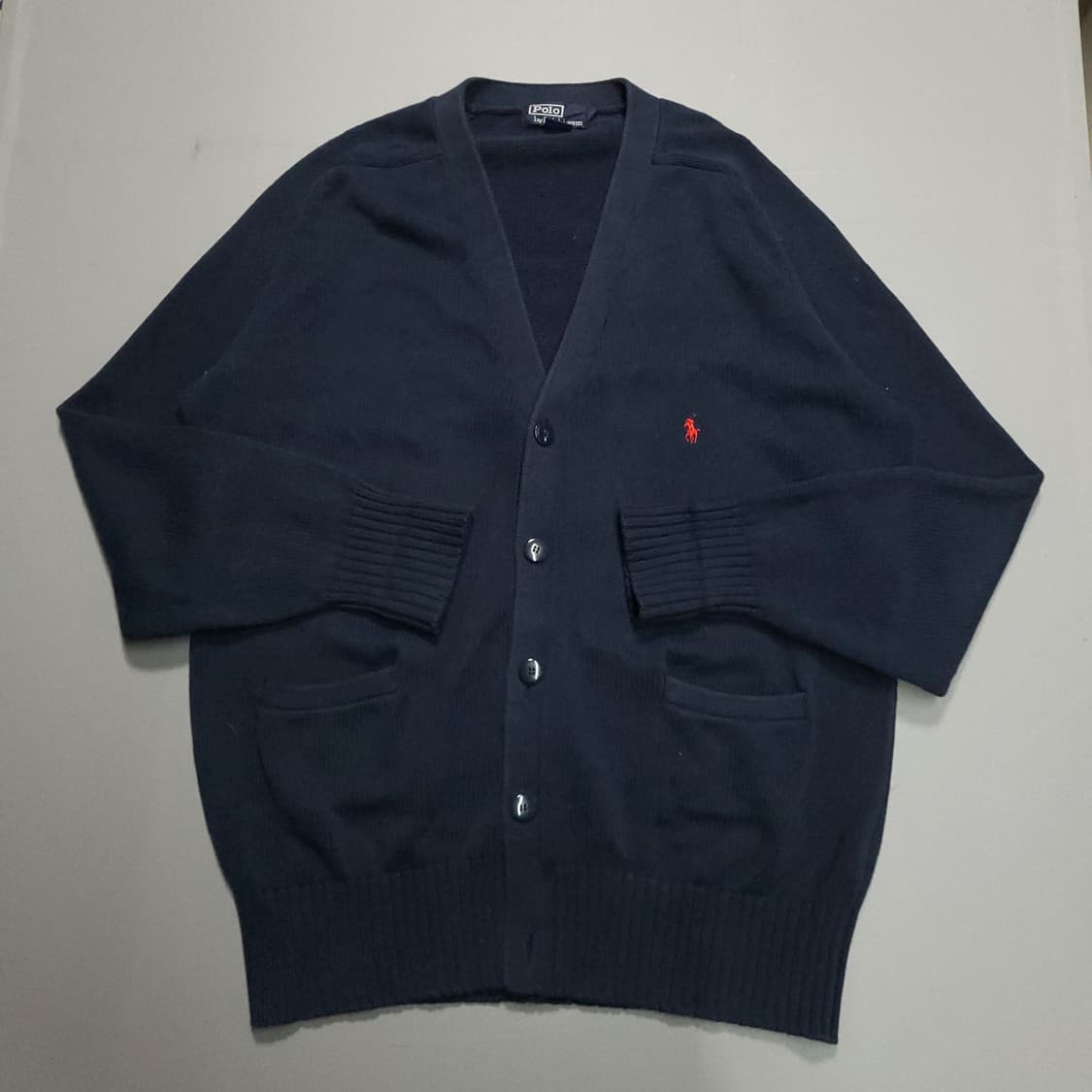 폴로 랄프로렌 코튼 가디건 m 네이비 상품이미지1