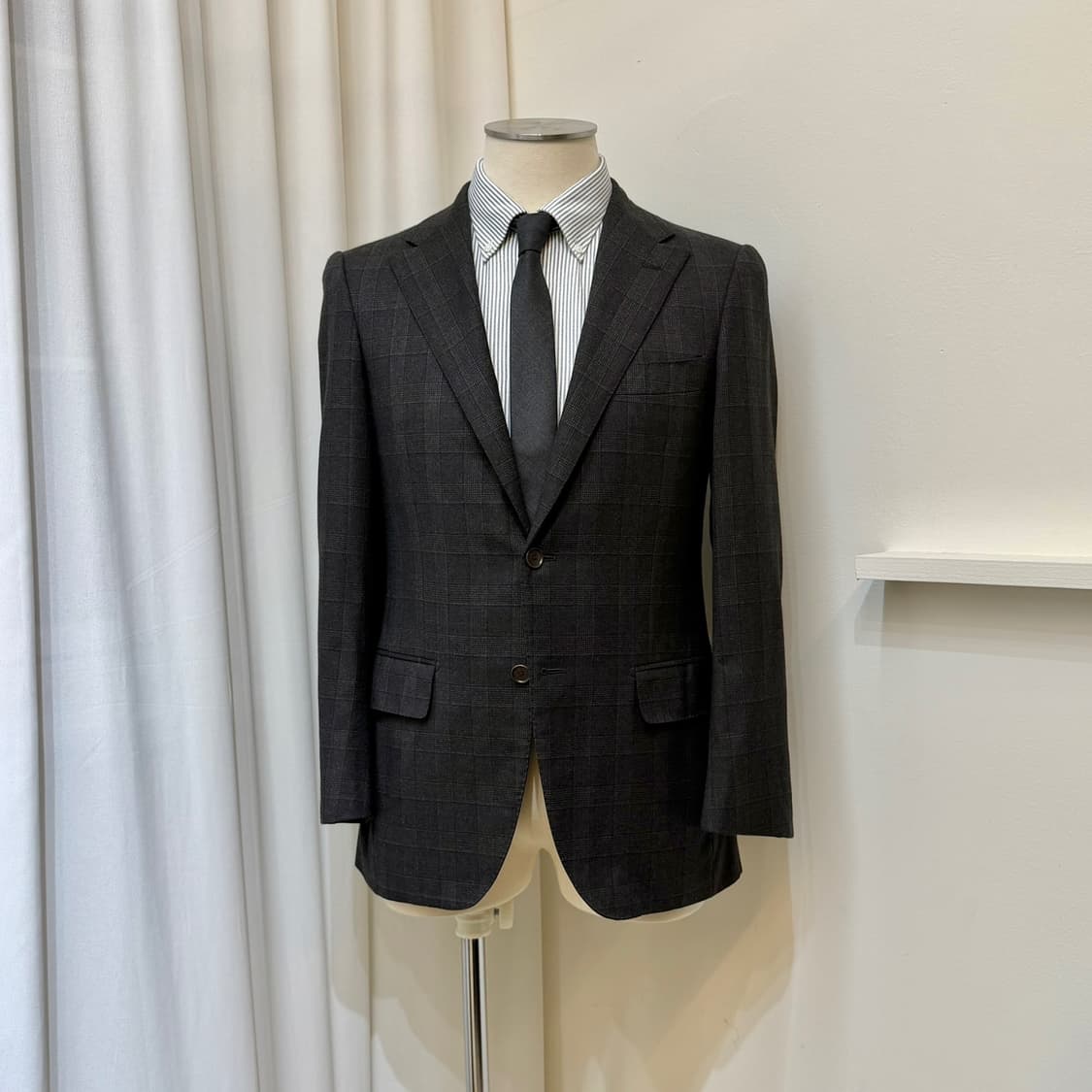 United Arrows 빈티지 글렌체크 자켓 상품이미지2