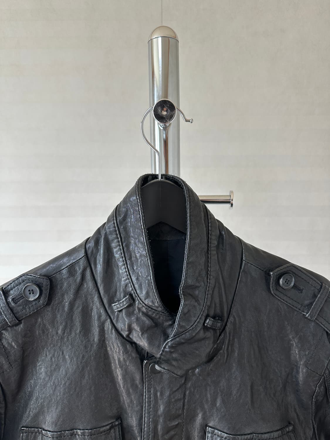 Lamb Leather Multi Pocket Field Jacket 상품이미지2