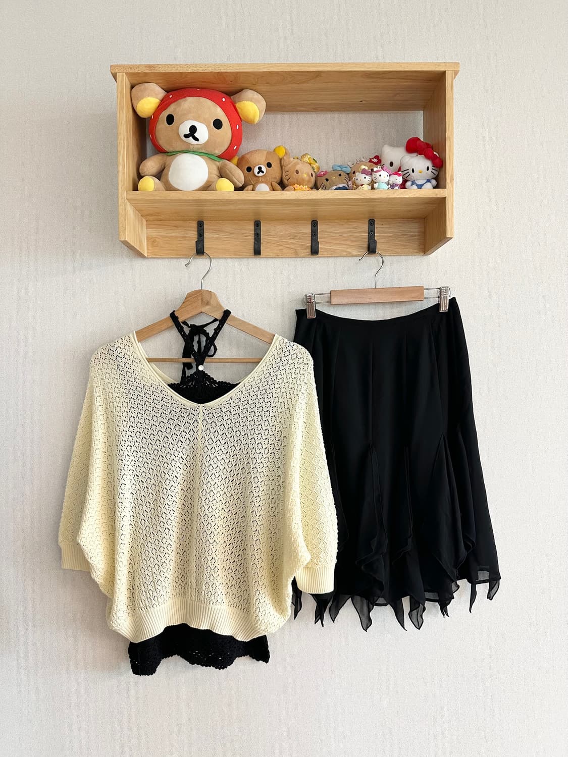 일본빈티지 모리걸 키치 히피 갸루 러힙 펑크 레이어드 코디세트 상품이미지1