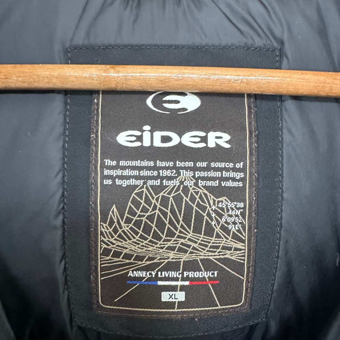   아이더 남자 패딩점퍼 방한패딩 오리털 검정 XL  EIW 상품이미지10