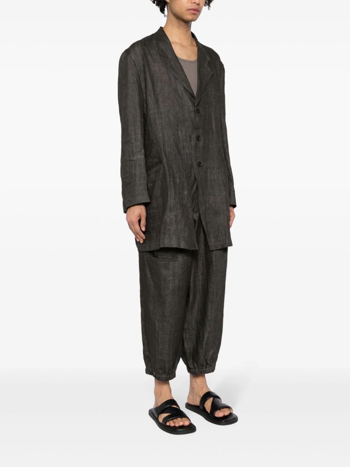 요지 야마모토 뿌르 옴므 24ss 리넨 자켓 코트 상품이미지5