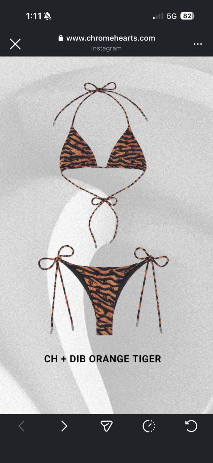 크롬하츠 2026ss 신상 호피비키니 세트 새거 상품이미지1