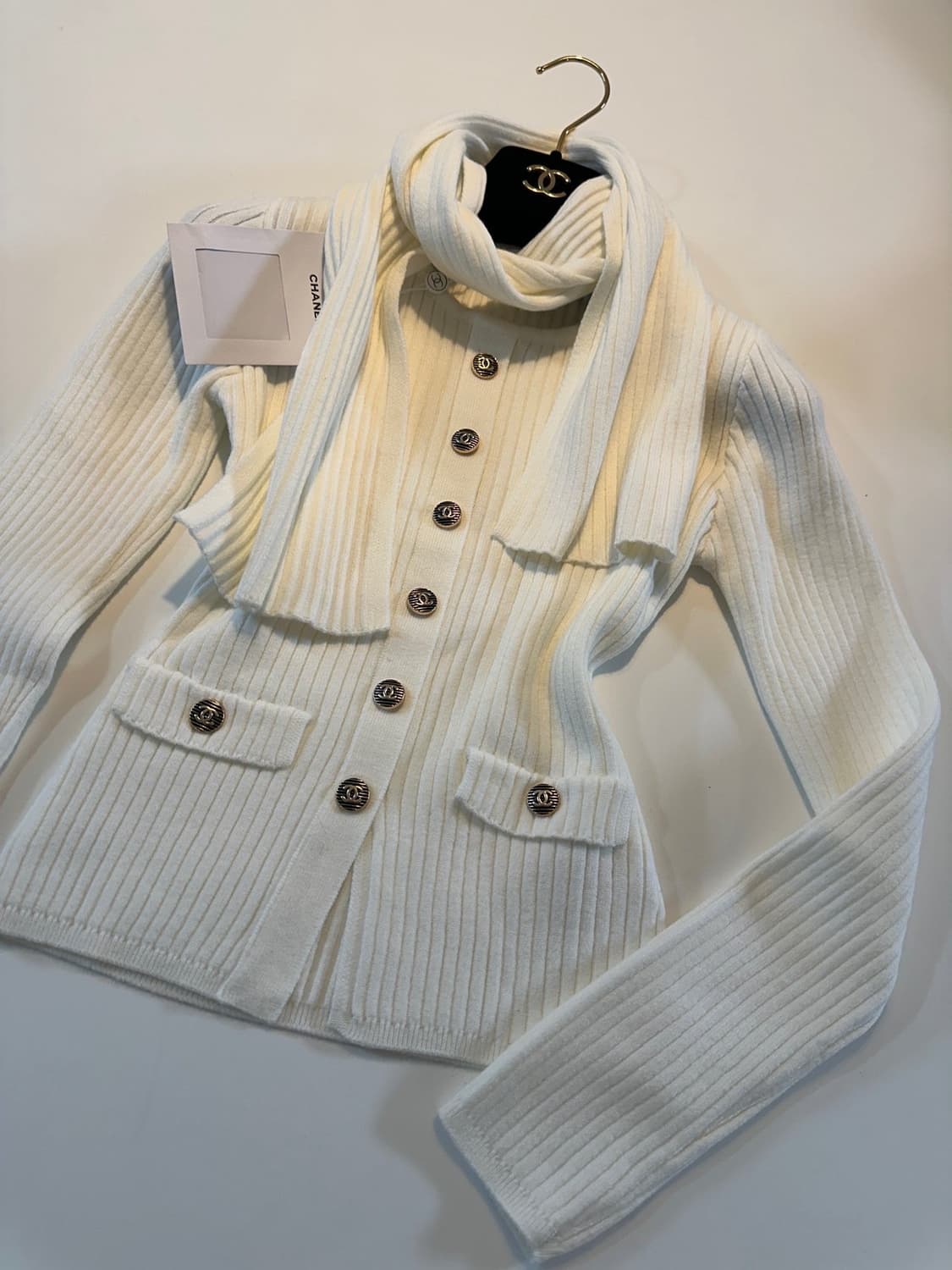 (새상품)샤넬티 머플러세트 상품이미지7