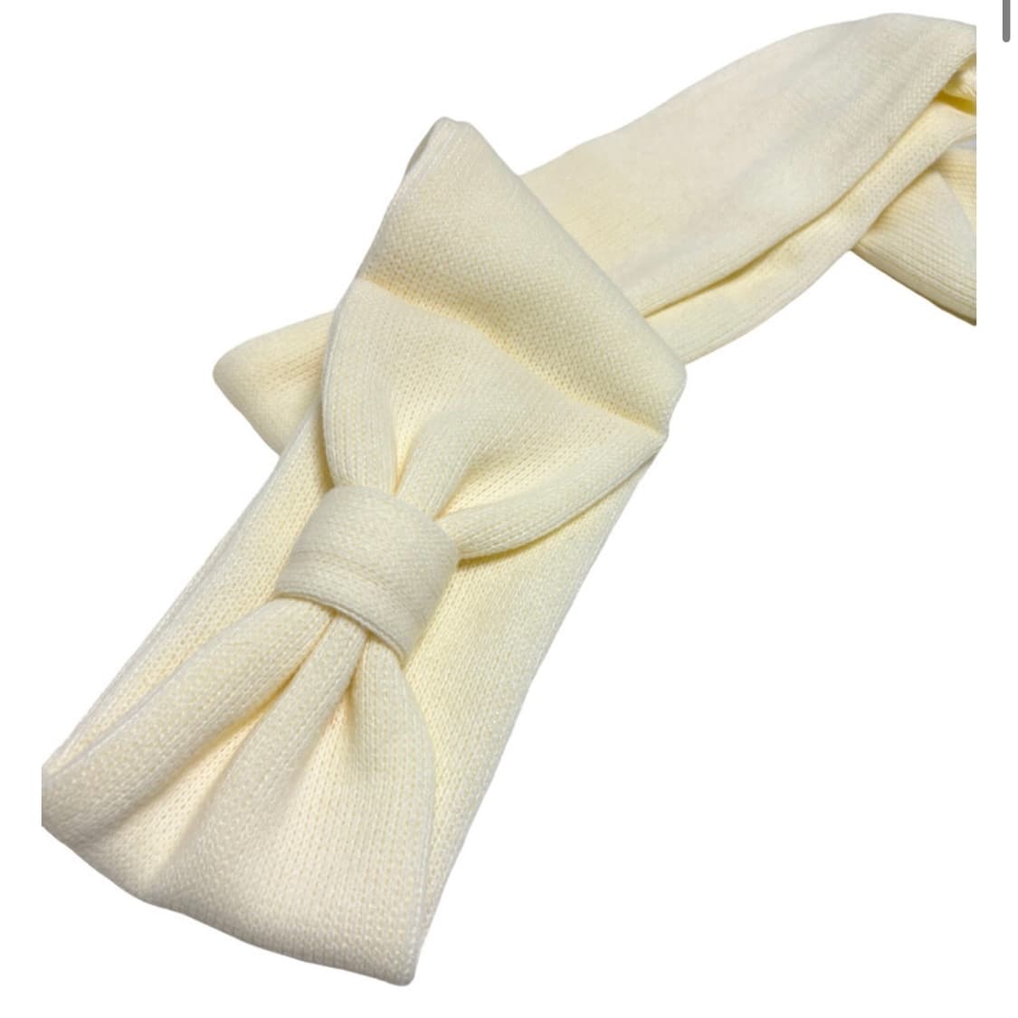 핀쿠노마루 미니 리본 머플러 아이보리 상품이미지2