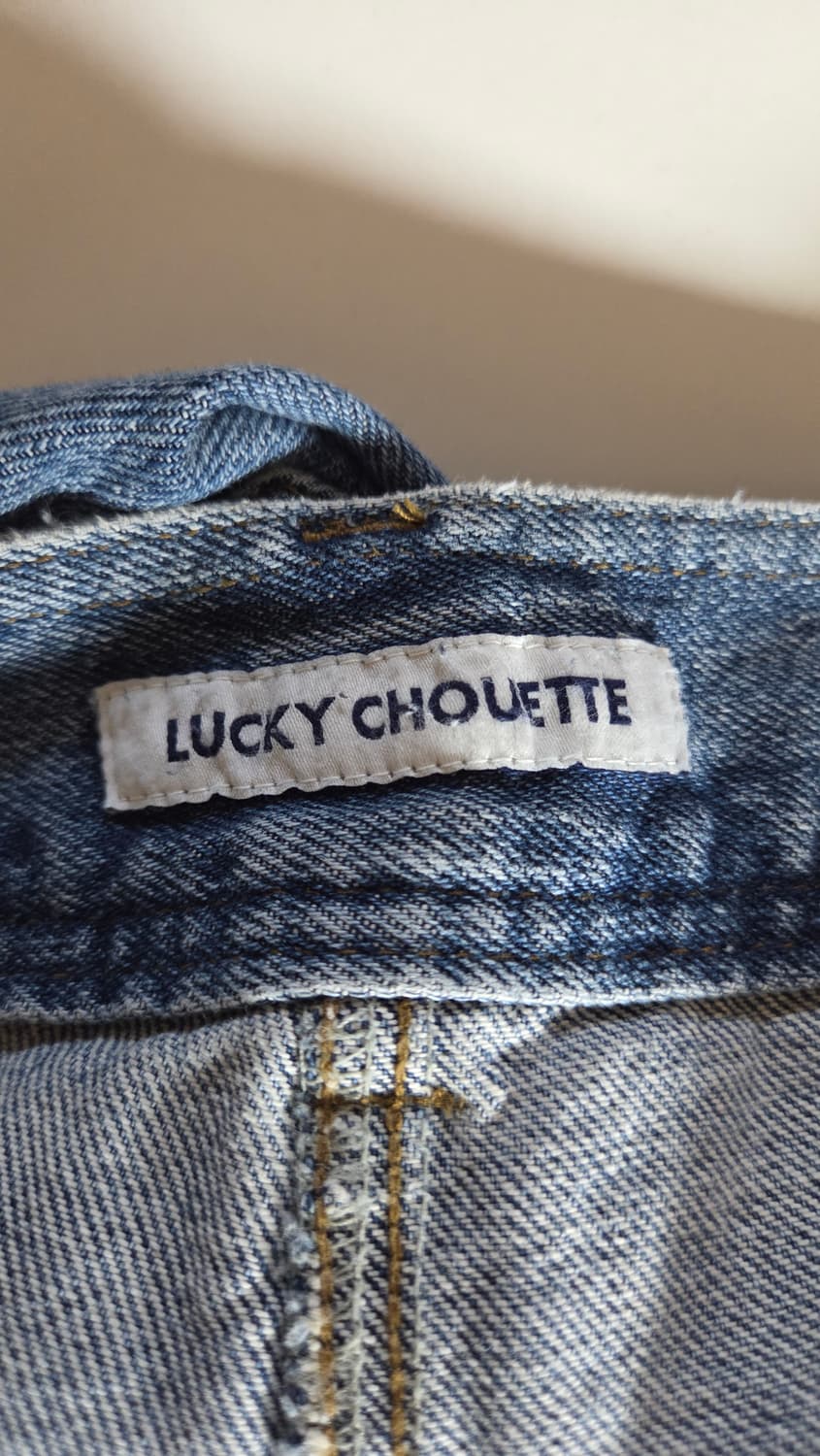 럭키슈에뜨 2021  스터드 디테일 턱 데님 팬츠 36사이즈 상품이미지7