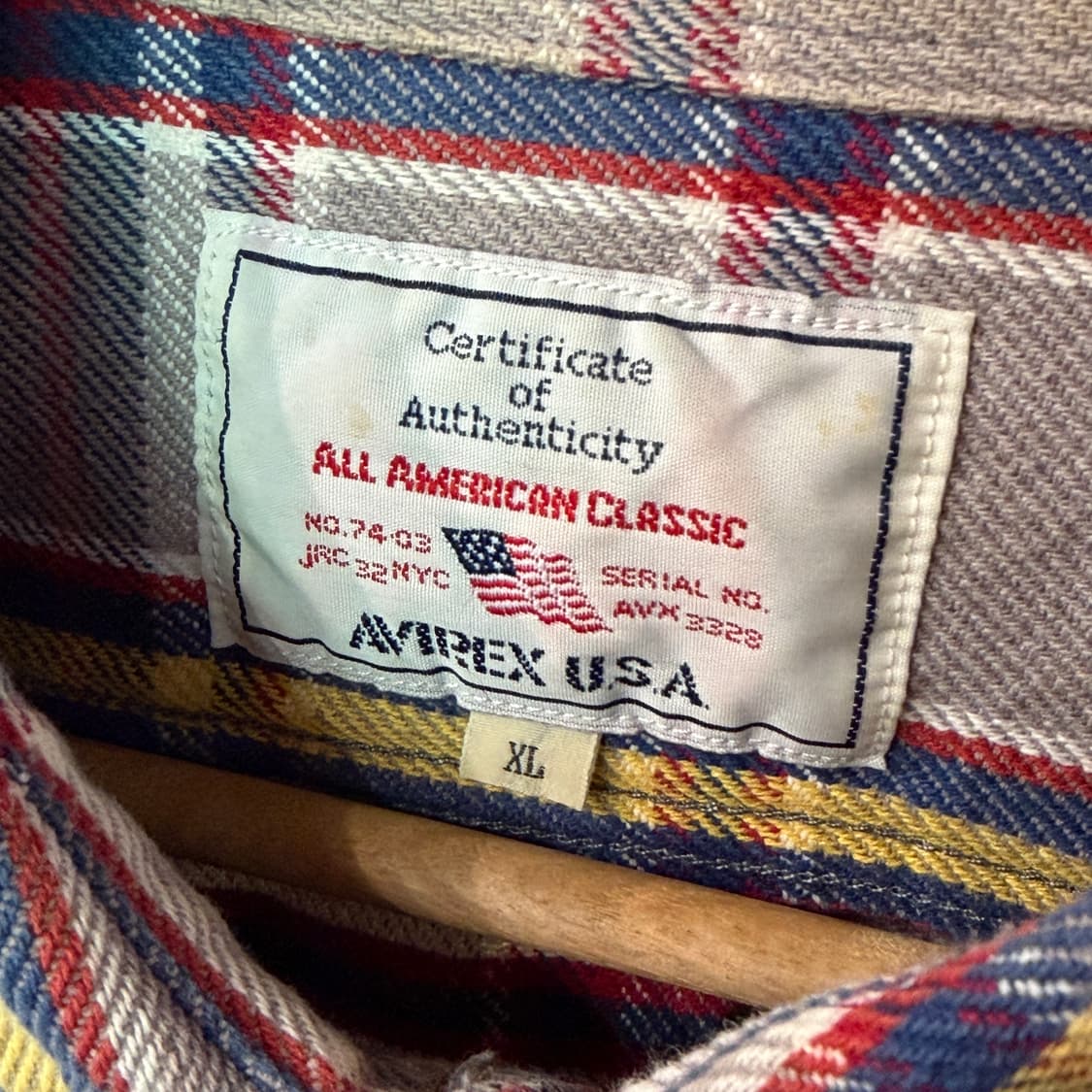 [XL] AVIREX 아비렉스 플란넬셔츠 상품이미지7