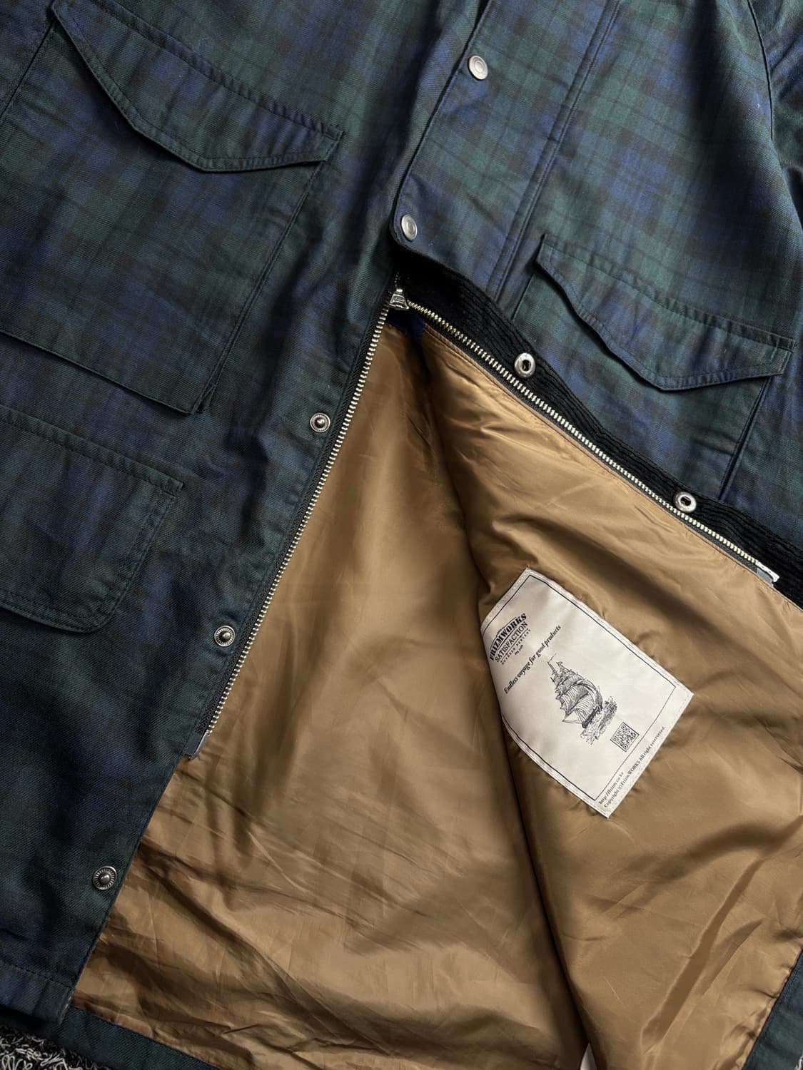 프리즘웍스 아메카지 로얄 헌팅 블랙 와치 자켓 3572 상품이미지3