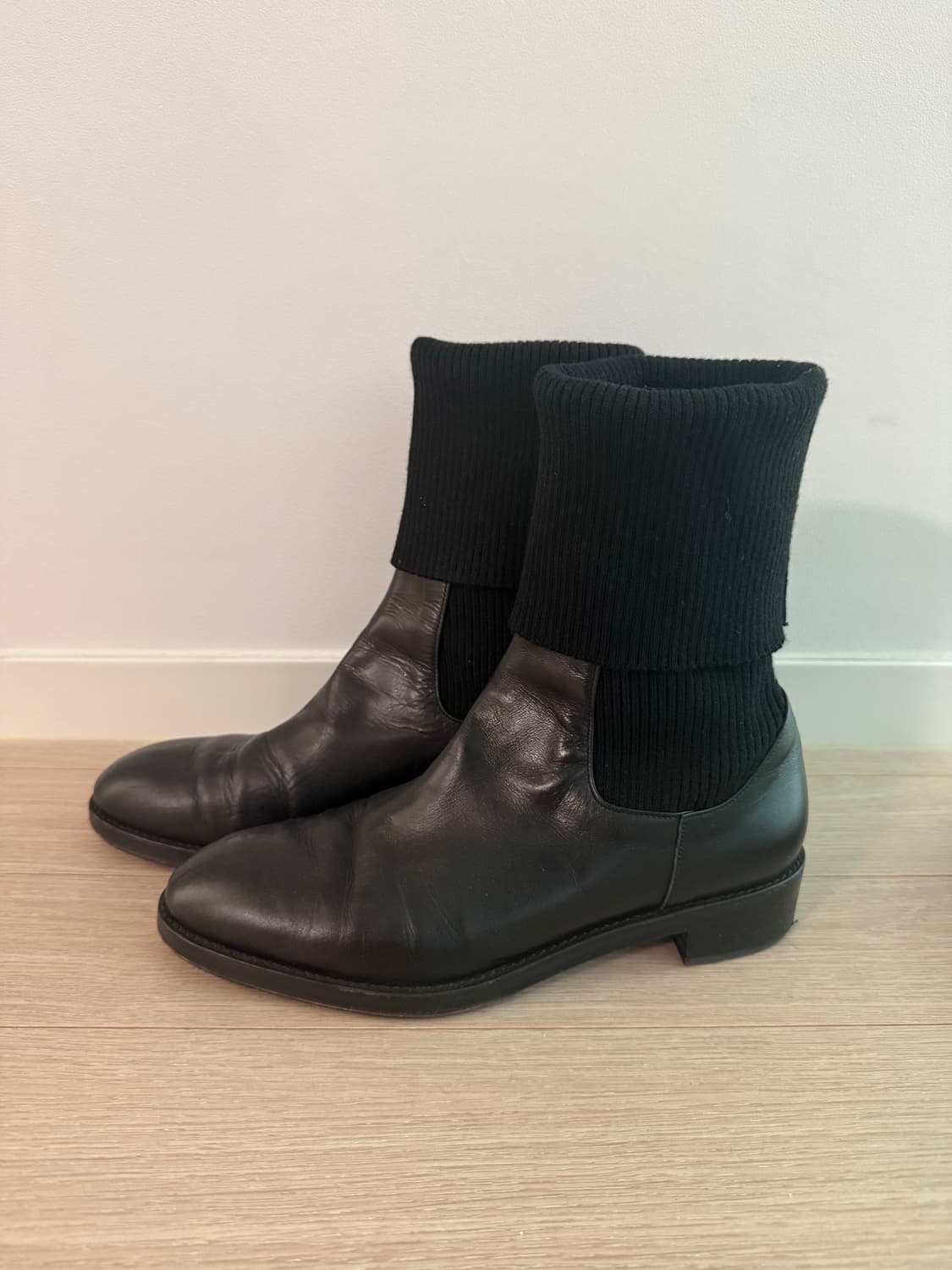 로우클래식 니트 앵클 부츠 상품이미지3