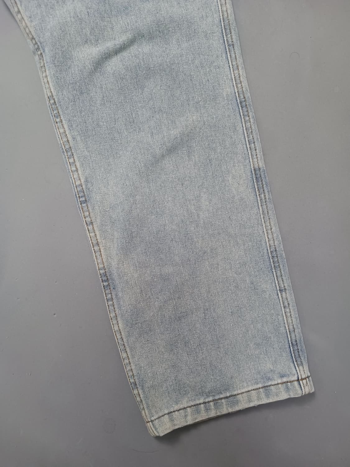 [34] 스모킹라이프 연청 스톤워싱 와이드 스트레이트진 청바지 상품이미지5