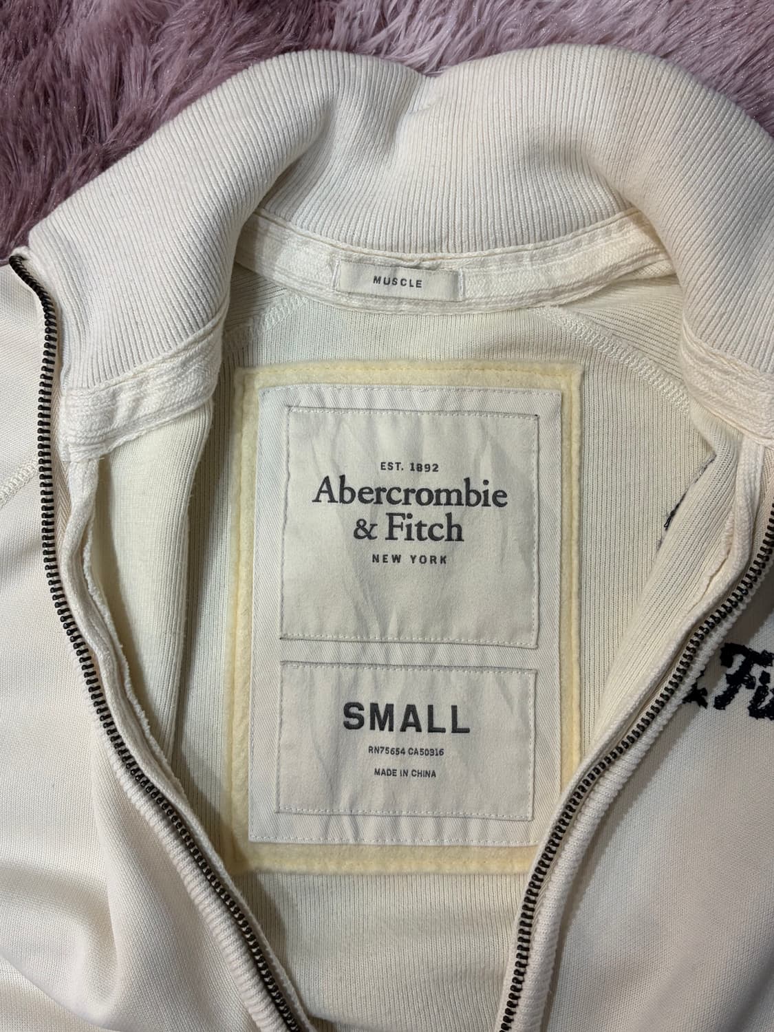 아베크롬비 아이보리 트랙자켓 집업 상품이미지7