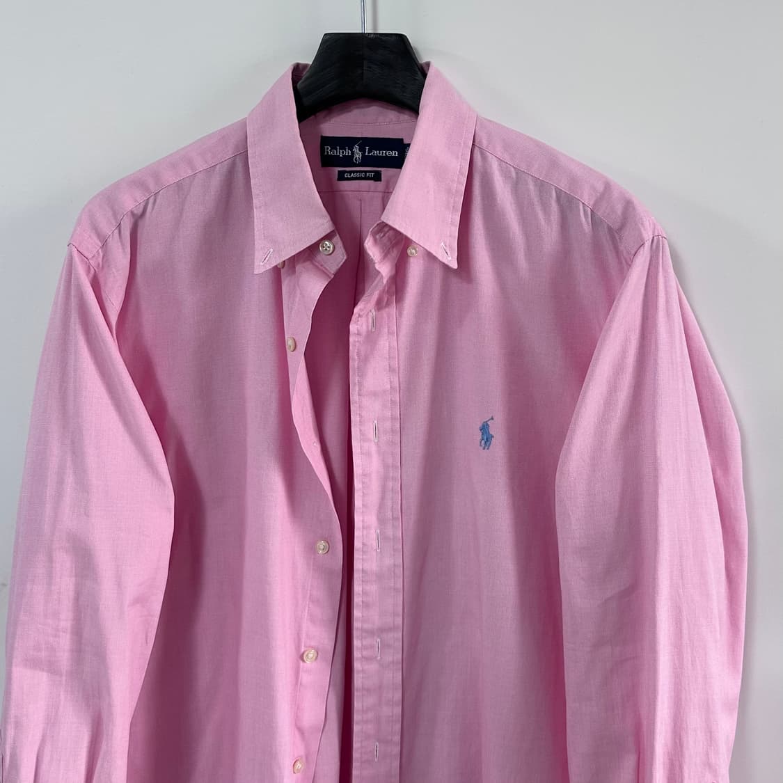 폴로 핑크 오버사이즈 셔츠 (va.109) 상품이미지2