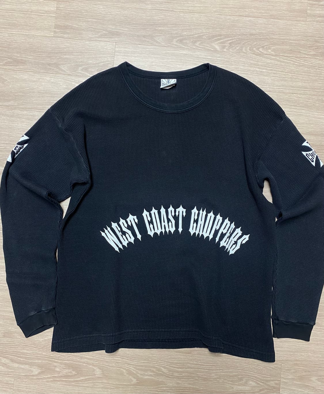 90s OG 웨스트코스트챠퍼스 써멀 니트 블랙 상품이미지2