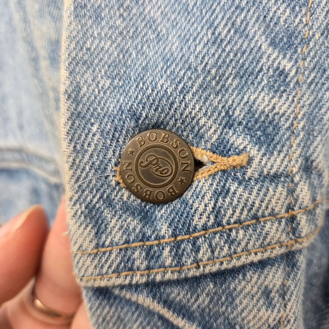 BOBSON 밥슨 청 데님 자켓 여L 상품이미지5