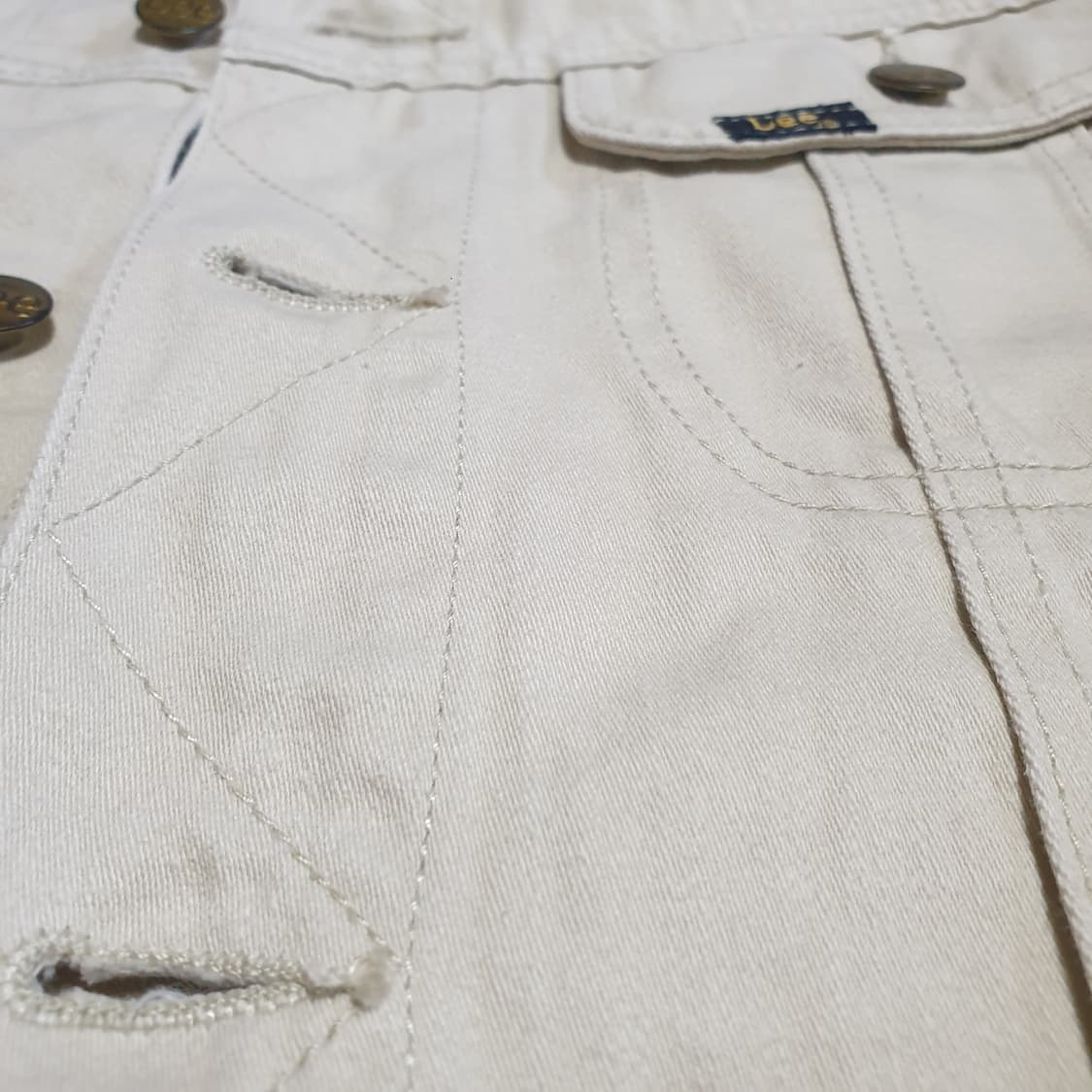 lee 트러커자켓 데님자켓 에크루 아이보리 상품이미지9