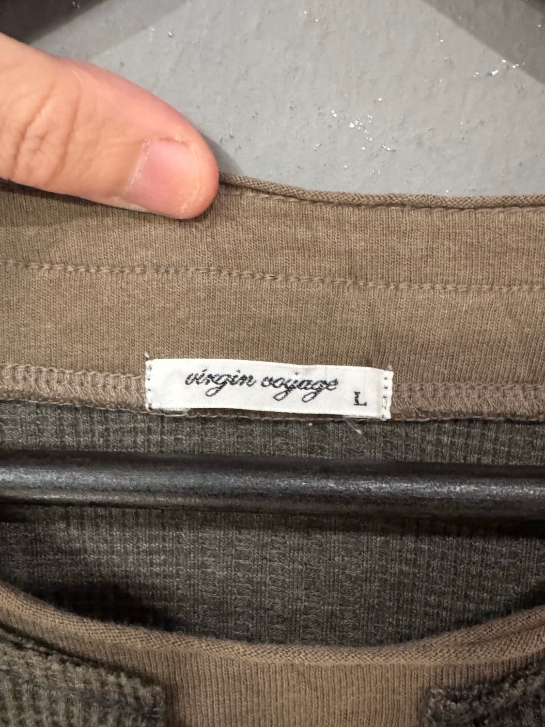 버진 보야지 레이어드 헨리넥 롱슬리브  상품이미지5