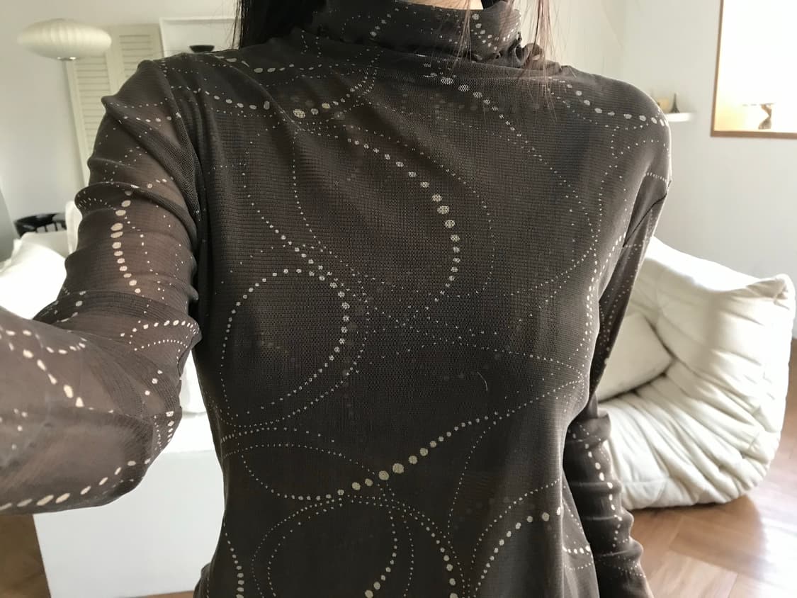 vintage pattern mash top 상품이미지1