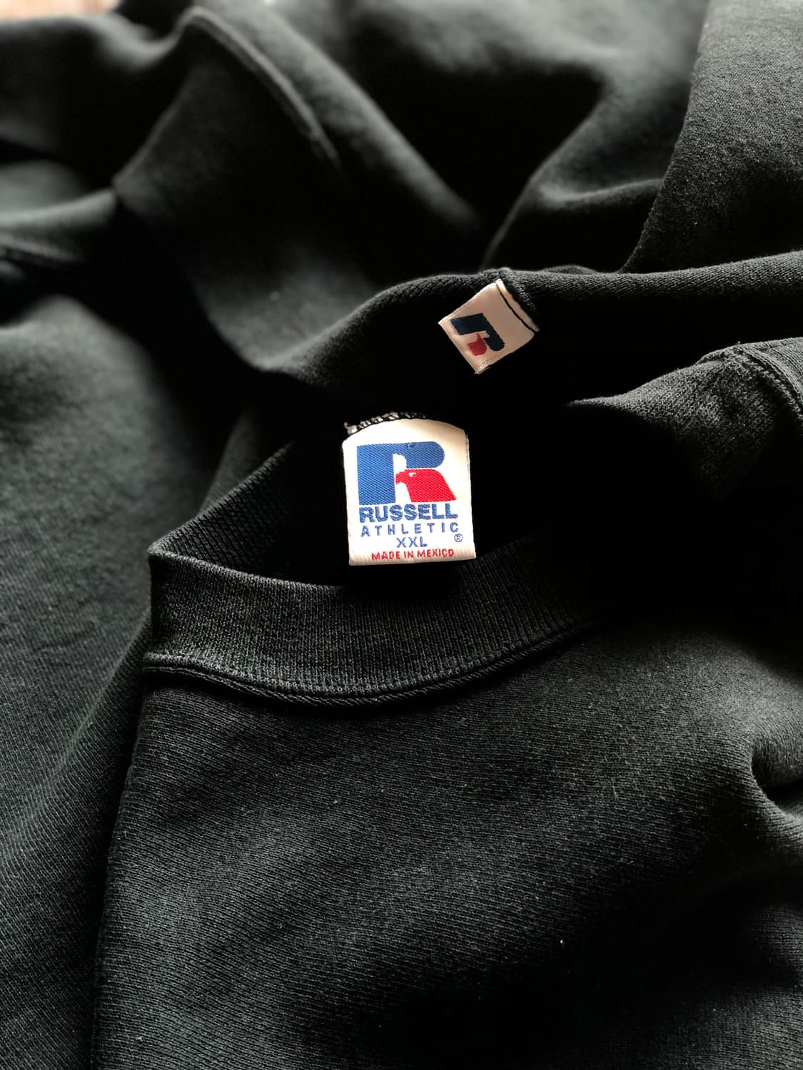 90s 러셀 스웻셔츠 블랙 상품이미지3