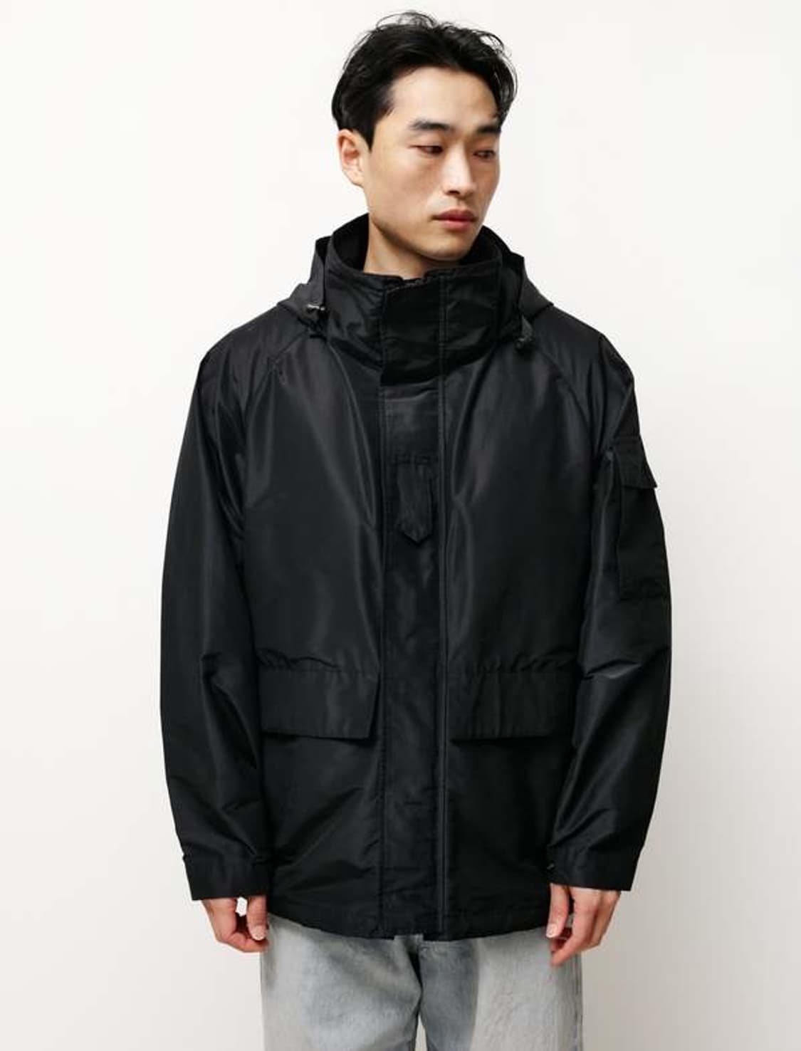 comoli 코모리 코튼 실크 밀리터리 파카 상품이미지3