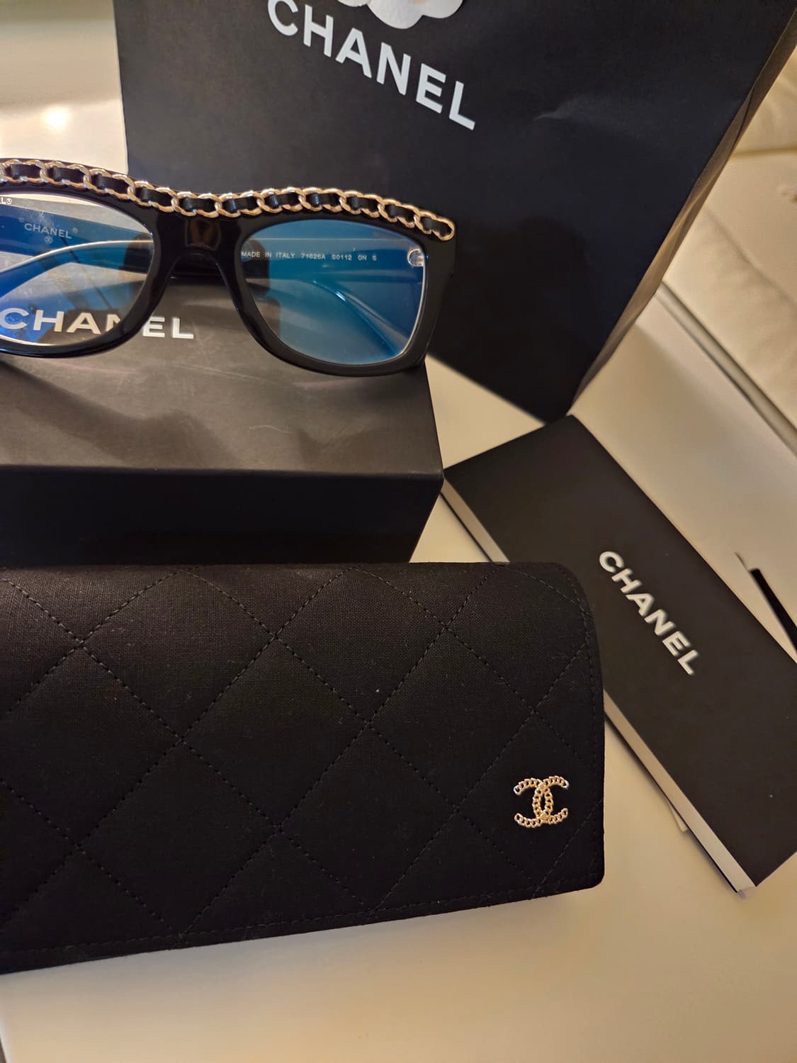 샤넬 금장체인 안경 상품이미지5