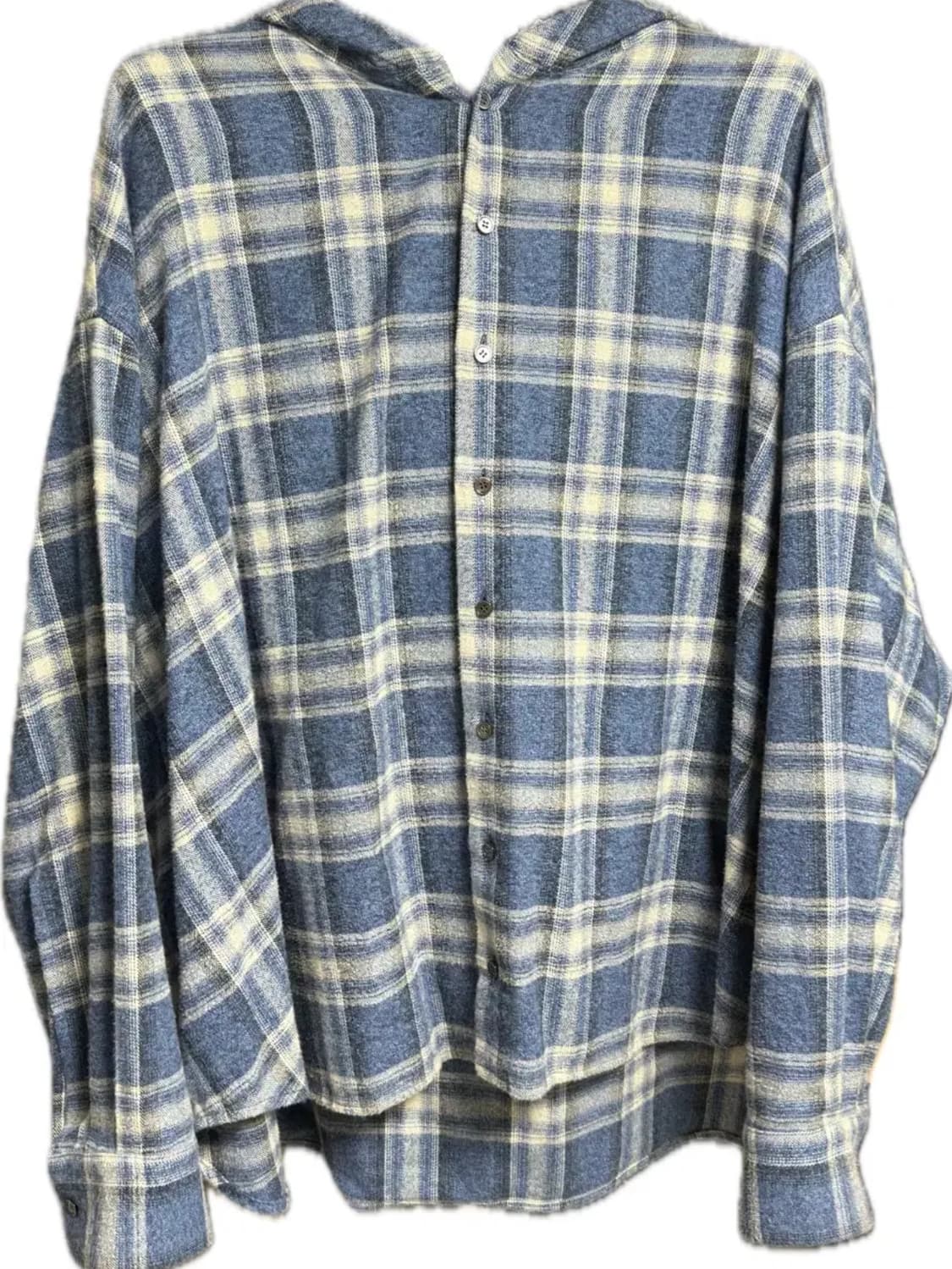 m) Ourpas 077 Check Hoodie Pale Blue 상품이미지5