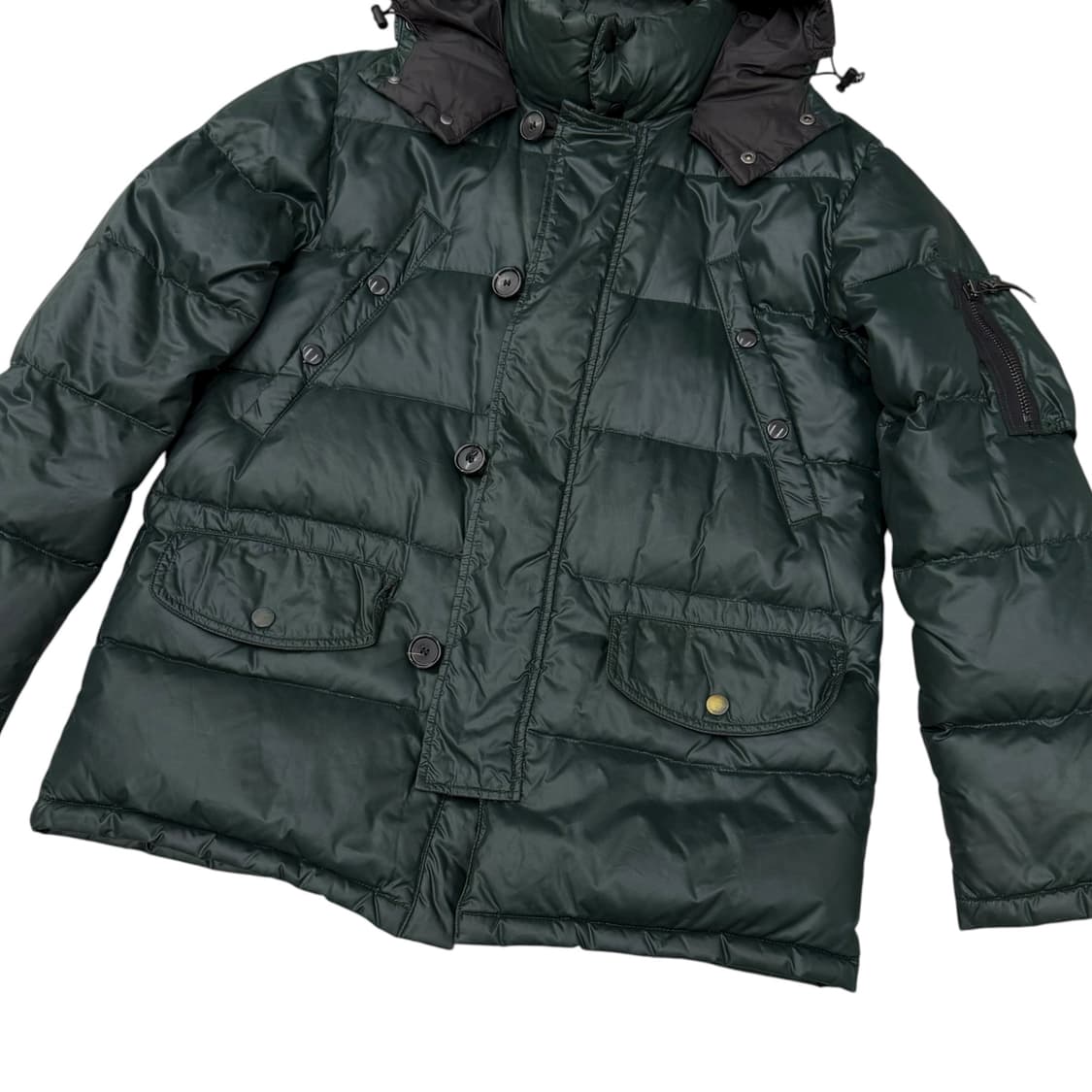 듀베티카 구스다운 모스그린 후드 패딩 점퍼 상품이미지7