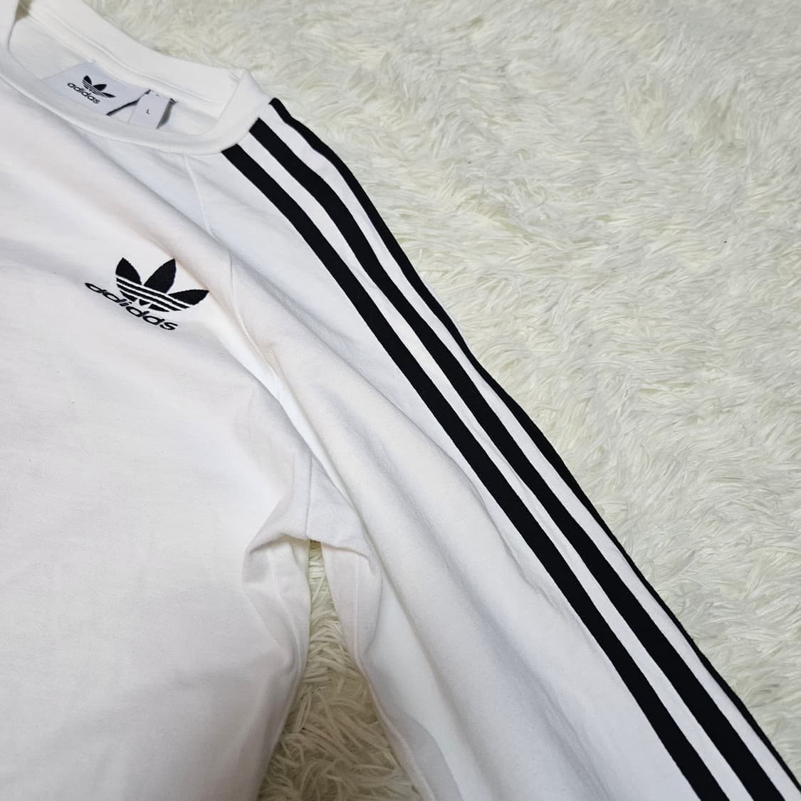 아디다스 오리지널 3선 롱슬리브 긴팔 티셔츠 L size 상품이미지4