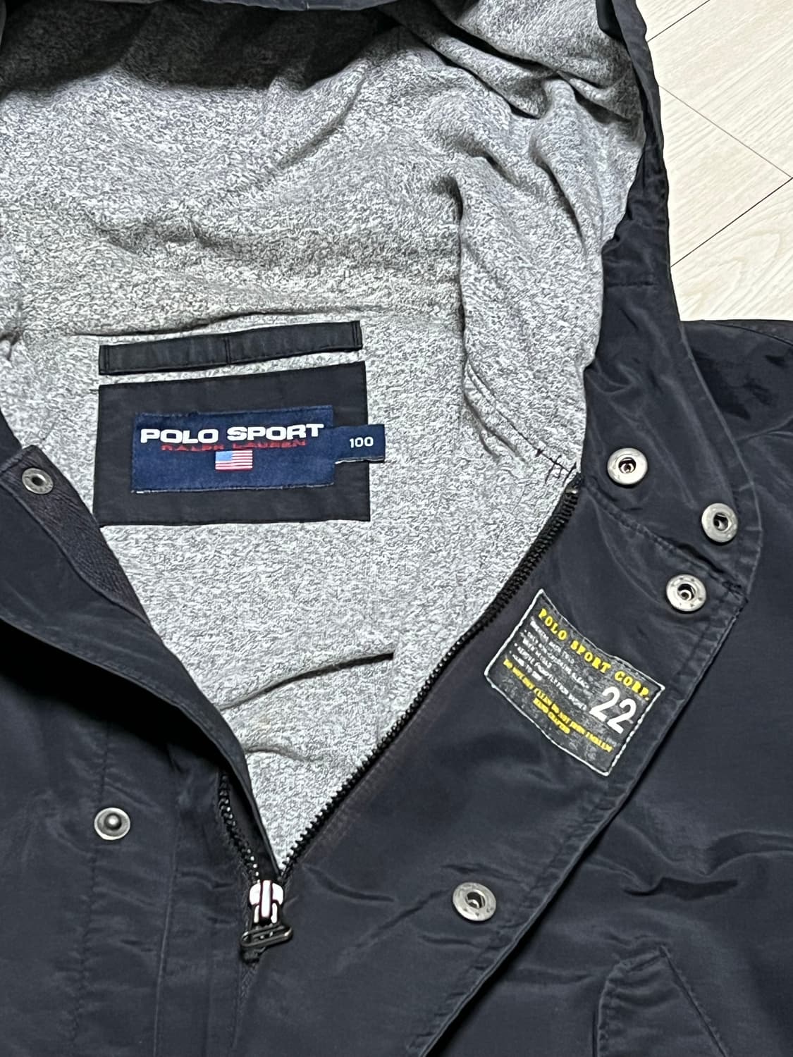 90s폴로스포츠올드스쿨후드야상점퍼 100사이즈 상품이미지4