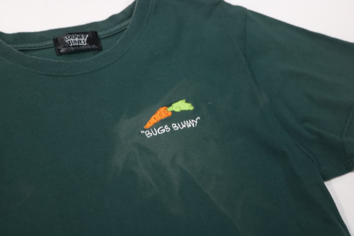 루니툰 빈티지 벅스바니 그래픽 그린 반팔 티셔츠 (L) 상품이미지7