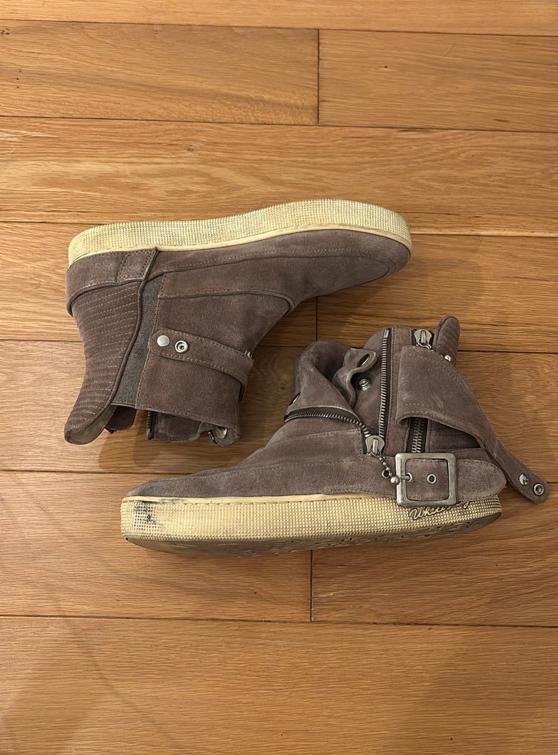 Attachment/WhiteFlag Leather Biker Boots 상품이미지2