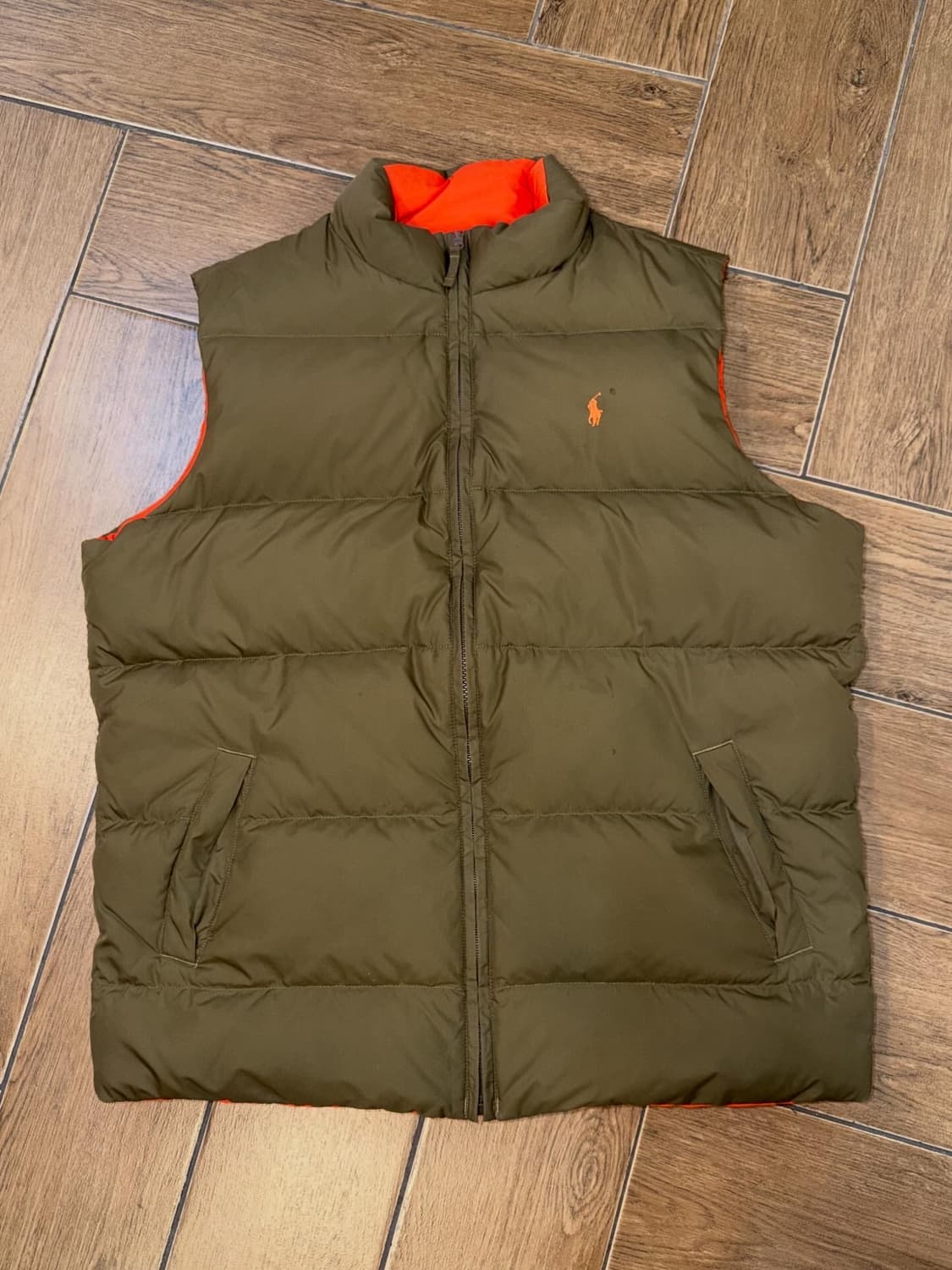 Polo Reversible Khaki/Orange Vest 상품이미지8