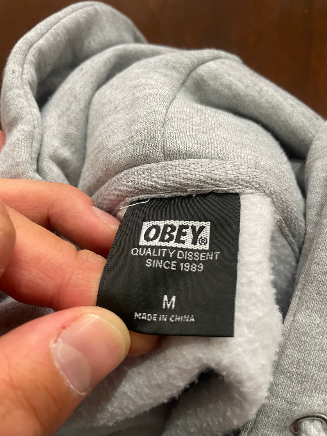 오베이 그레이 후드 M 상품이미지6