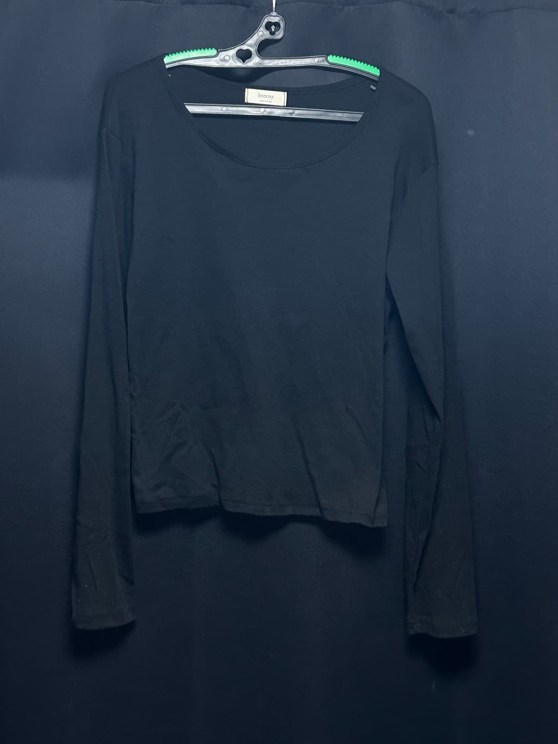 무지 블랙 롱슬리브 상품이미지1