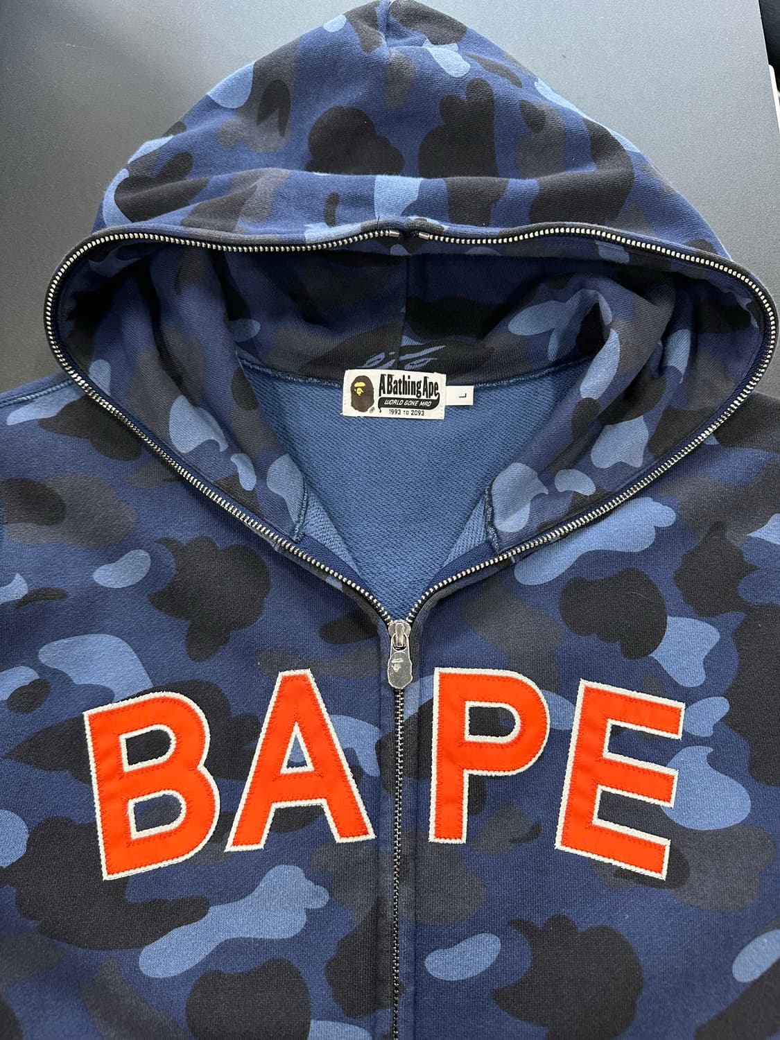 베이프 1st컬러카모 풀 후드집업 청계 상품이미지9