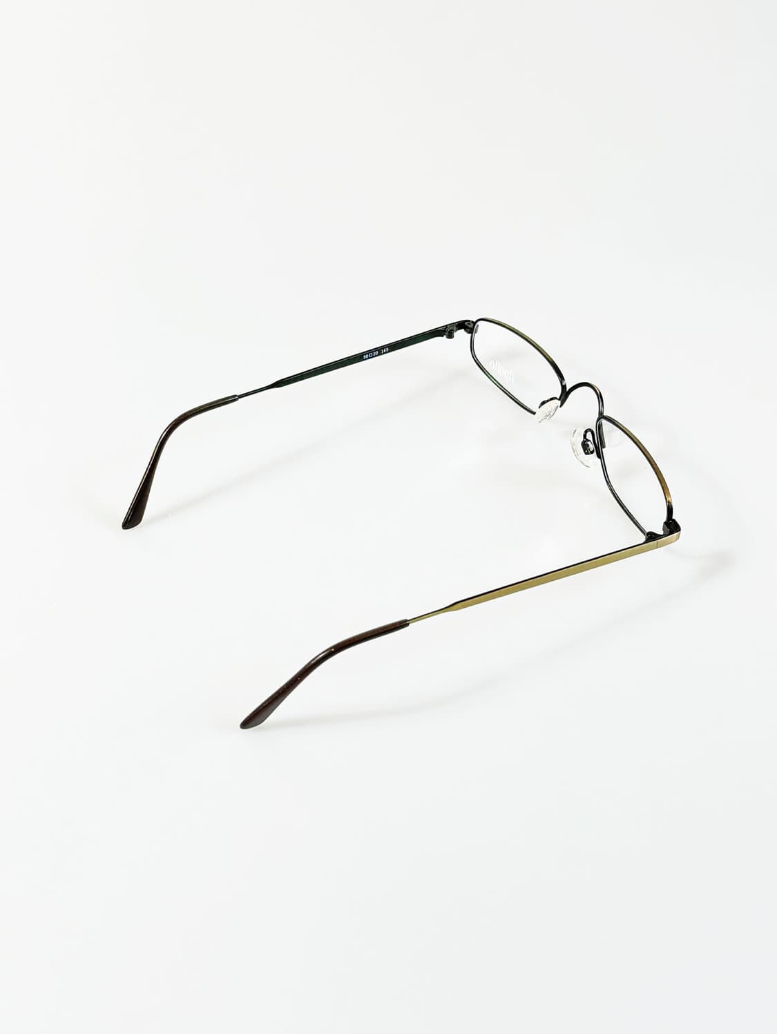 90s APOLLO 슬림 메탈 스퀘어 프레임 빈티지 안경 상품이미지4