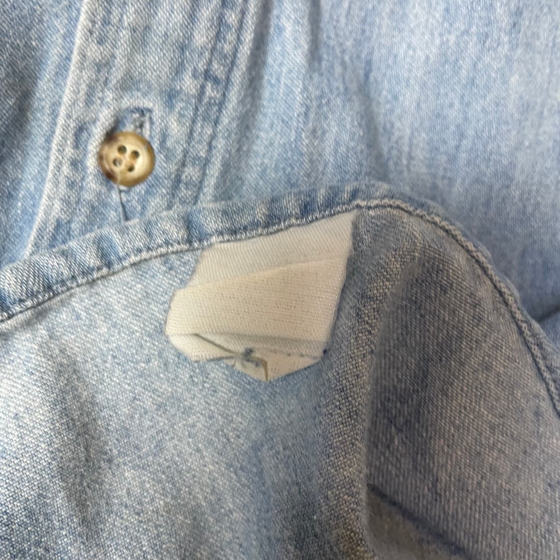 울리치 빅사이즈 투포켓 카라포인트 데님 셔츠 XL 상품이미지5