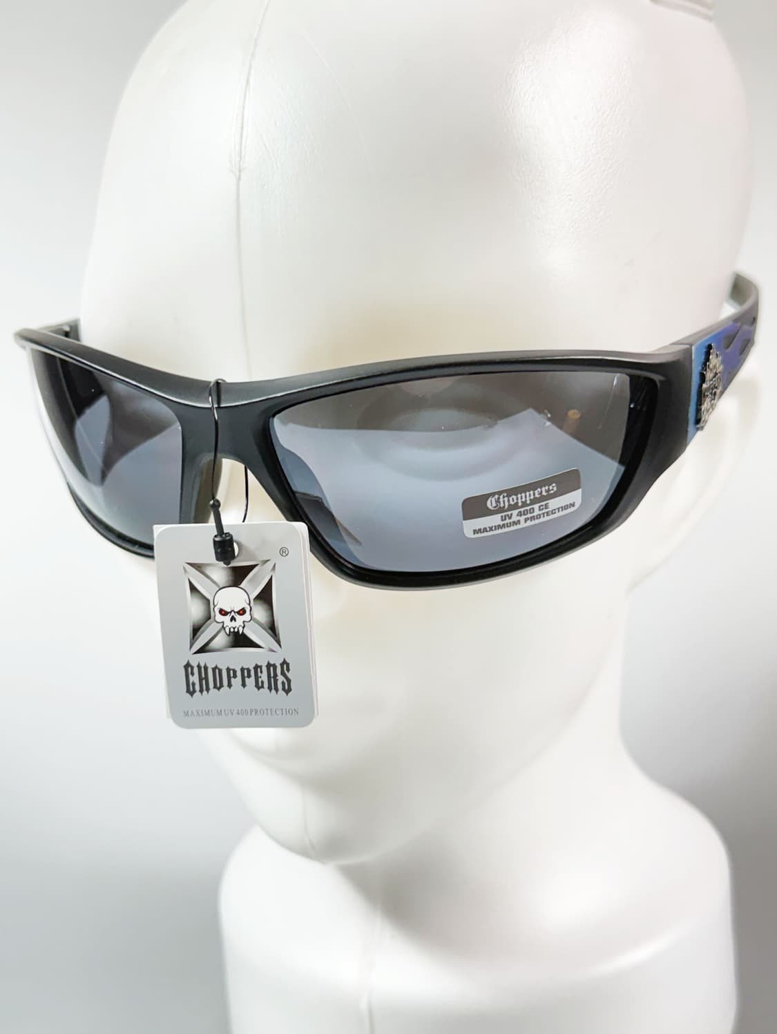 CHOPPERS 맷블랙 랩어라운드 스포티 바이커 빈티지 선글라스 상품이미지9