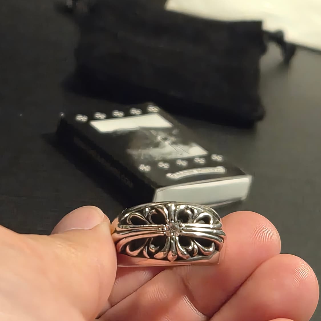 크롬하츠 플로랄 크로스 링 다이아 1P (Chrome Hearts Flo 상품이미지3
