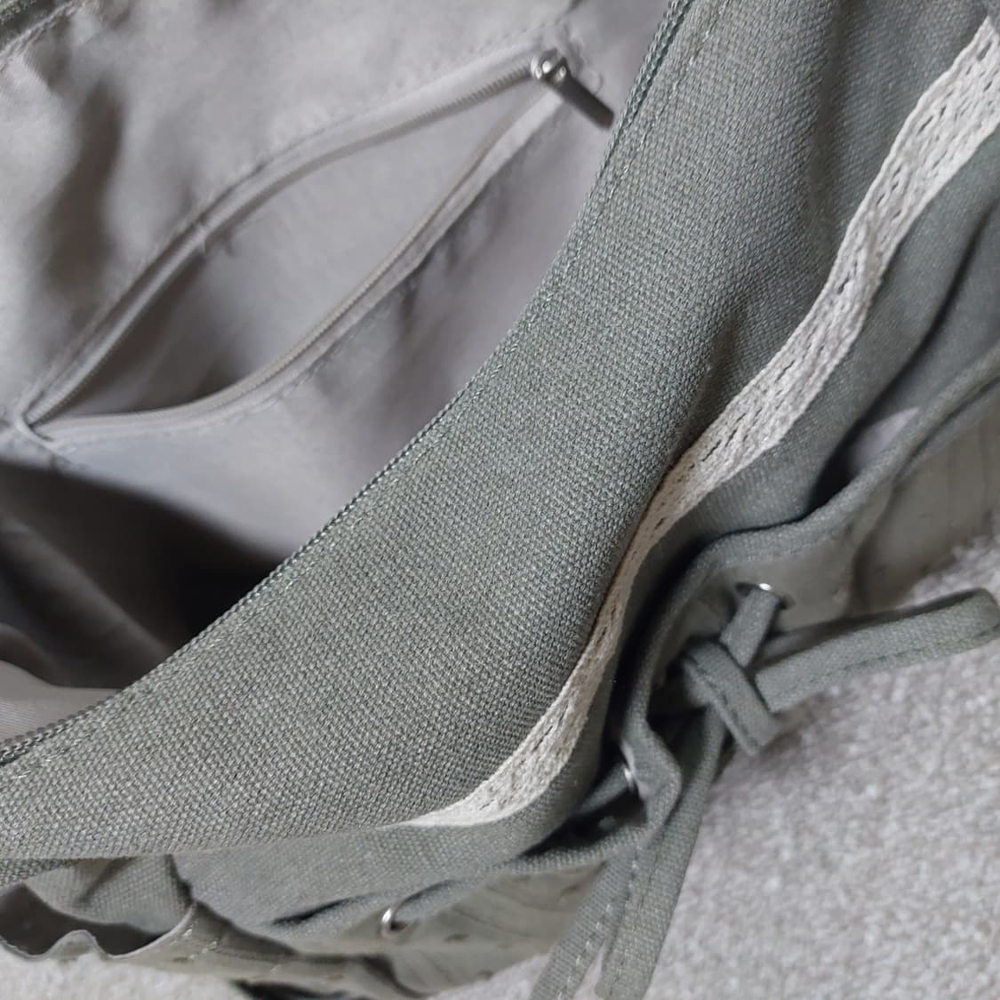 빈티지 레이스 카고 포켓 크로스백 상품이미지7