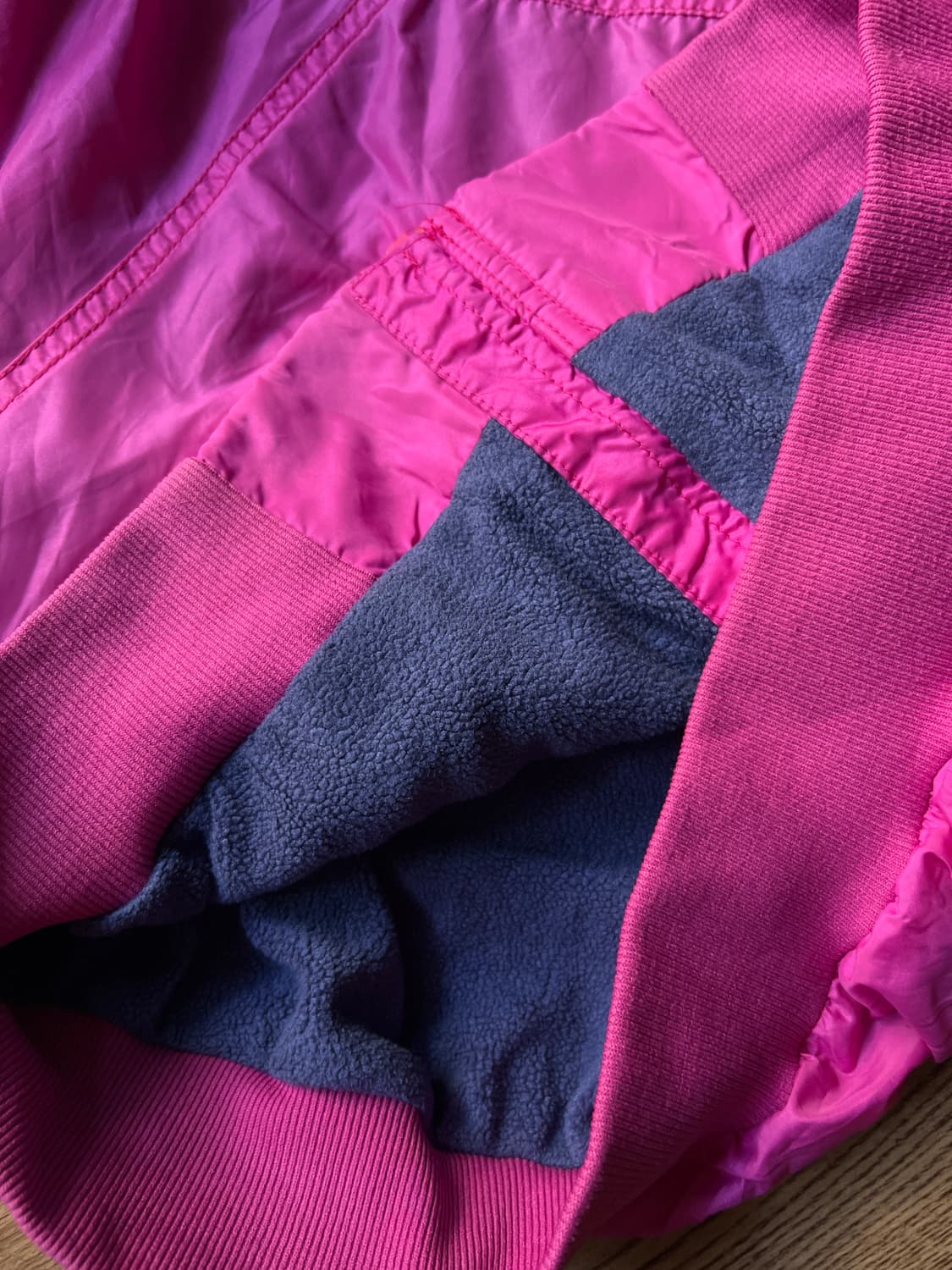 [L]80's 파타고니아 USA 하드 페이딩 나일론 쉘드 웜업 자켓 상품이미지7