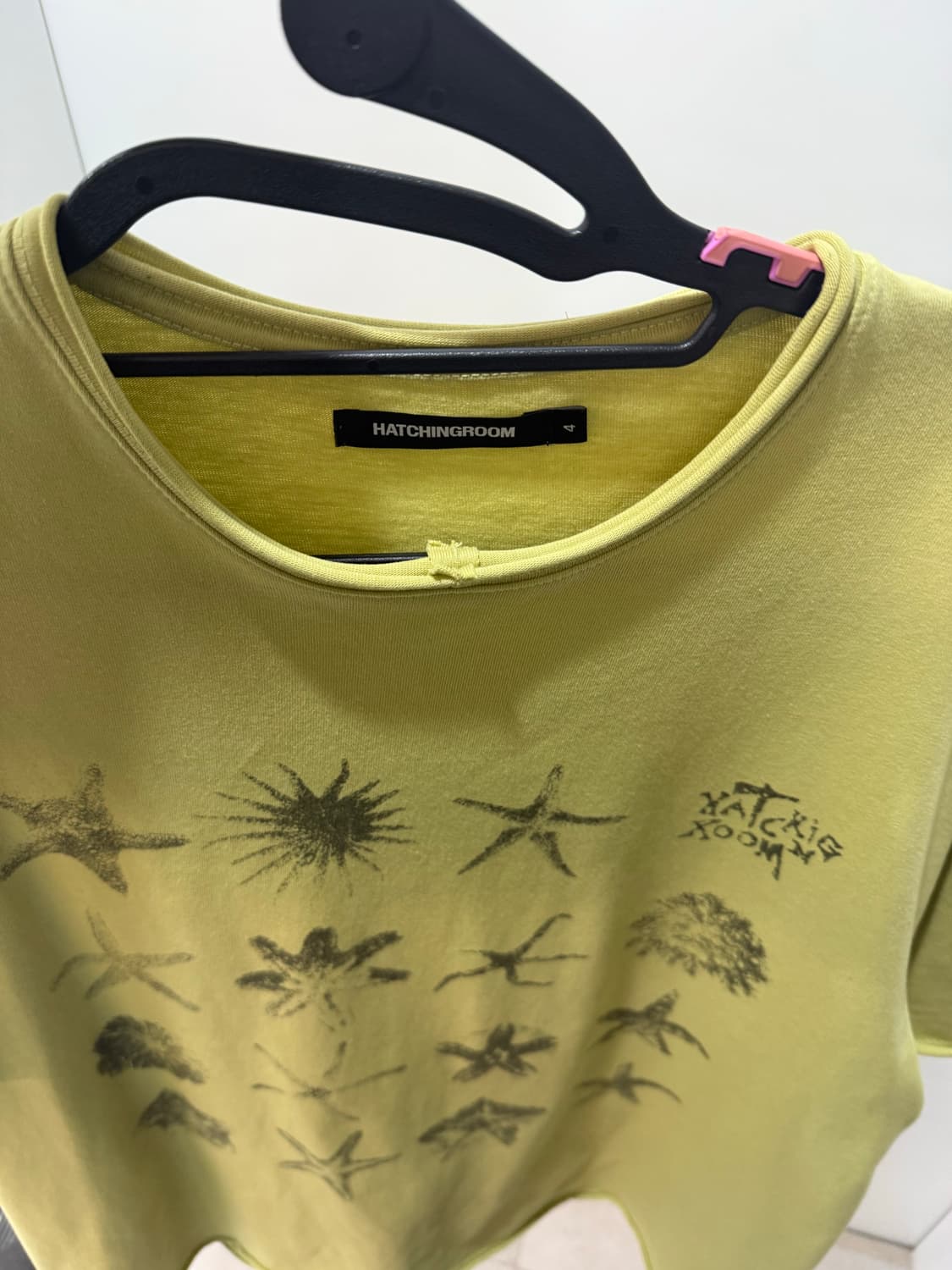 해칭룸 starfish tee yellow 상품이미지6