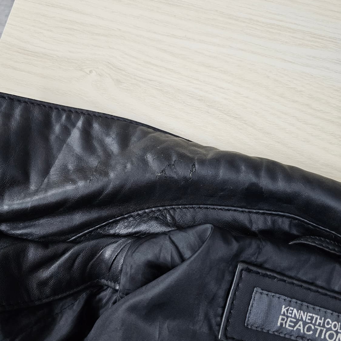 케네스콜 리얼레더 자켓 XL 상품이미지5