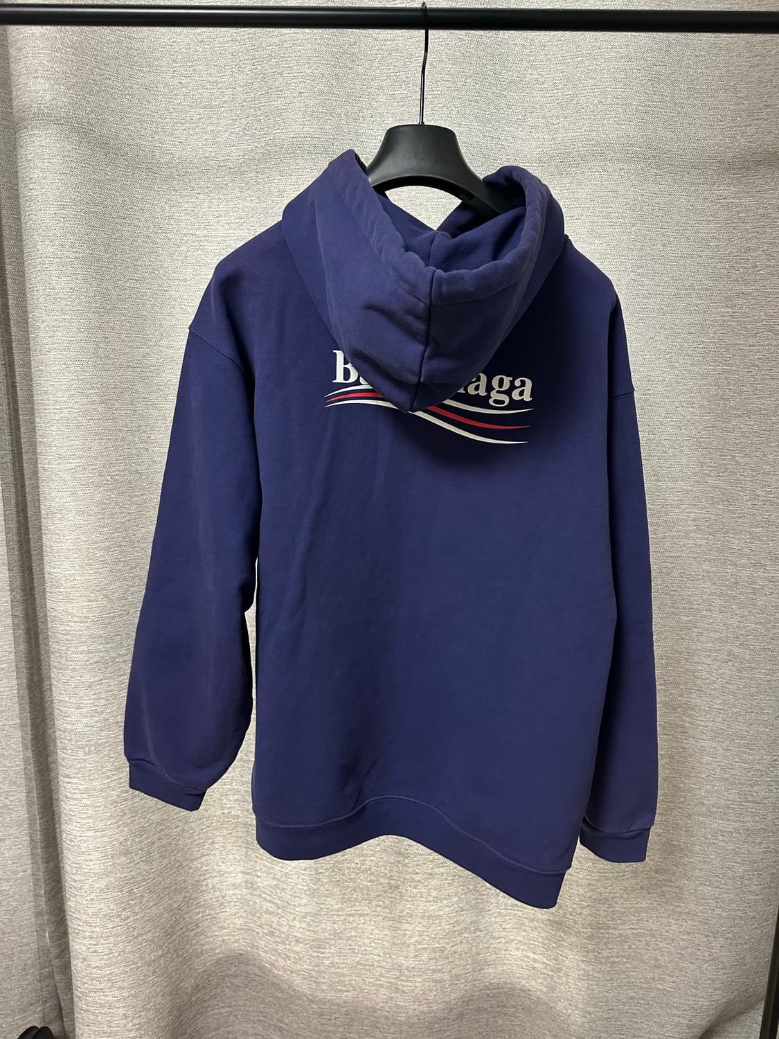 발렌시아가 웨이브로고 후드티 퍼플 (L) 상품이미지2