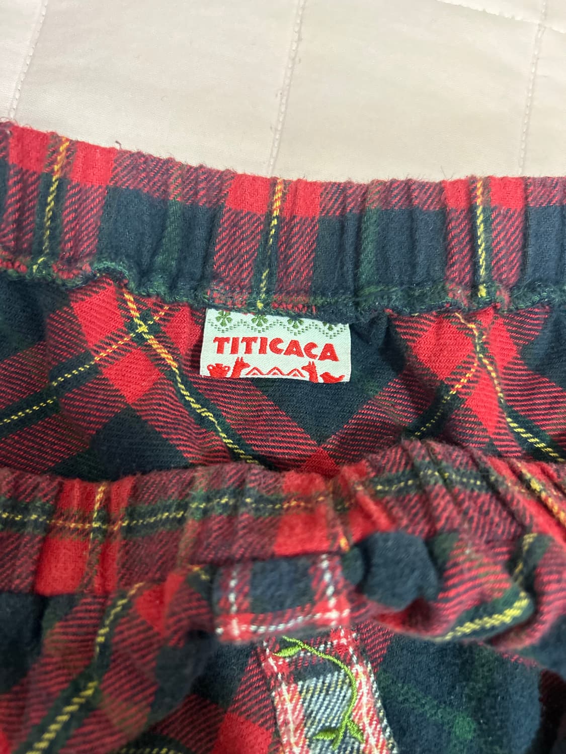 TITICACA 티티카카 모리걸 레드체크 자수 스커트 아오이유우 상품이미지4